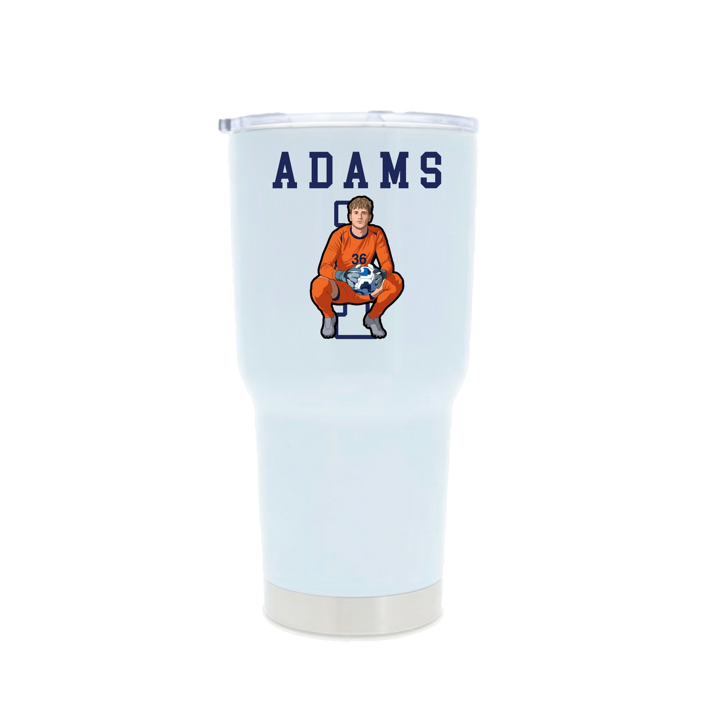 30oz Stainless Steel Tumbler — Shirsey in White