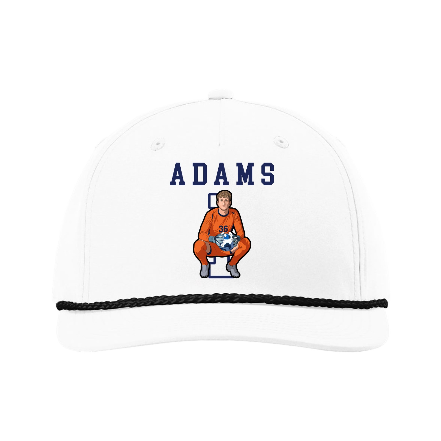 Five-Panel Classic Rope Cap — Shirsey in White