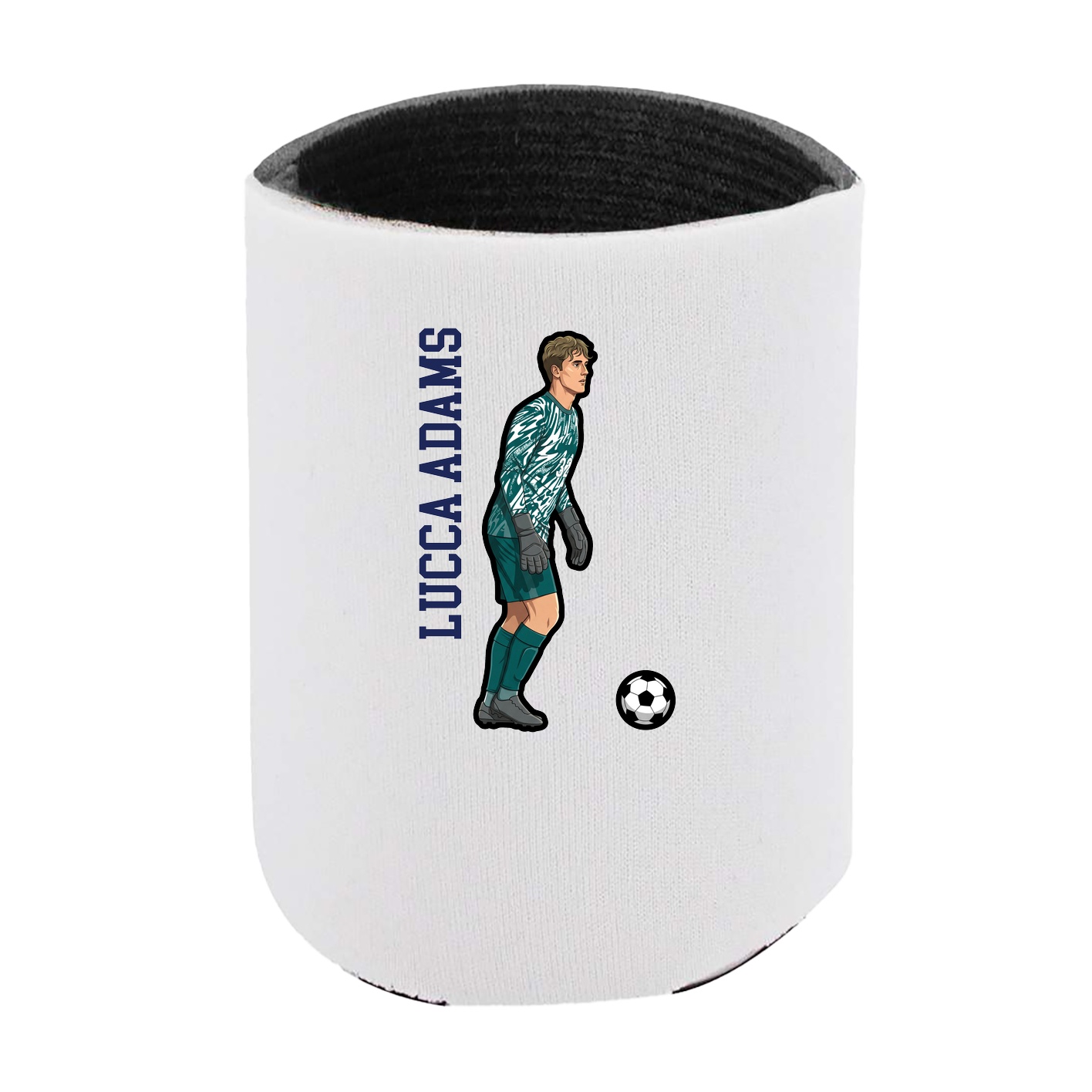 Can Holder — Name Vertical in White