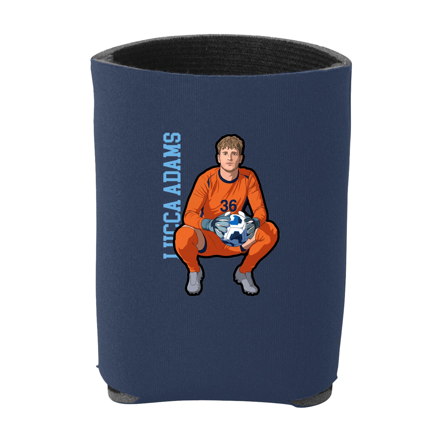 Can Holder — Name Vertical in Navy
