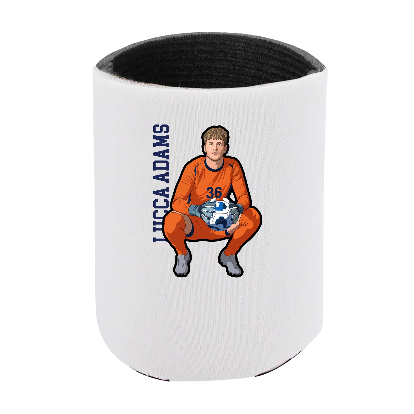 Can Holder — Name Vertical in White