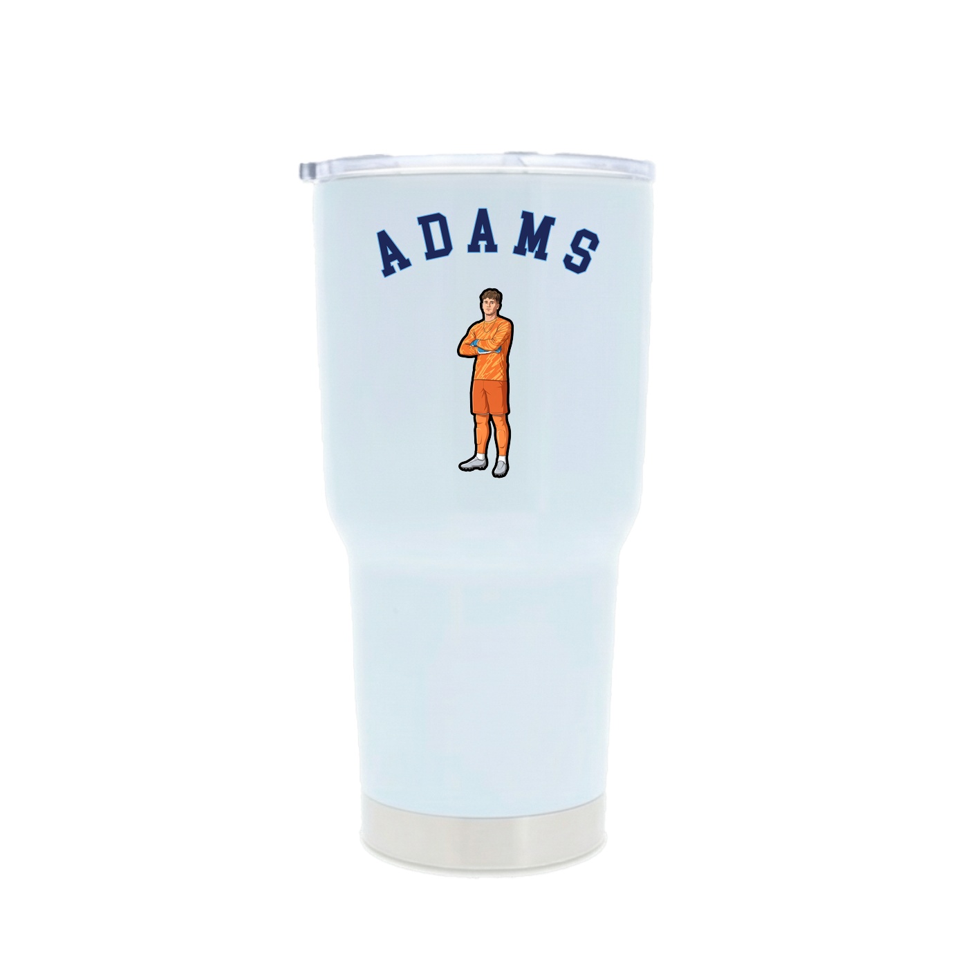 30oz Stainless Steel Tumbler — Shirsey Arch in White