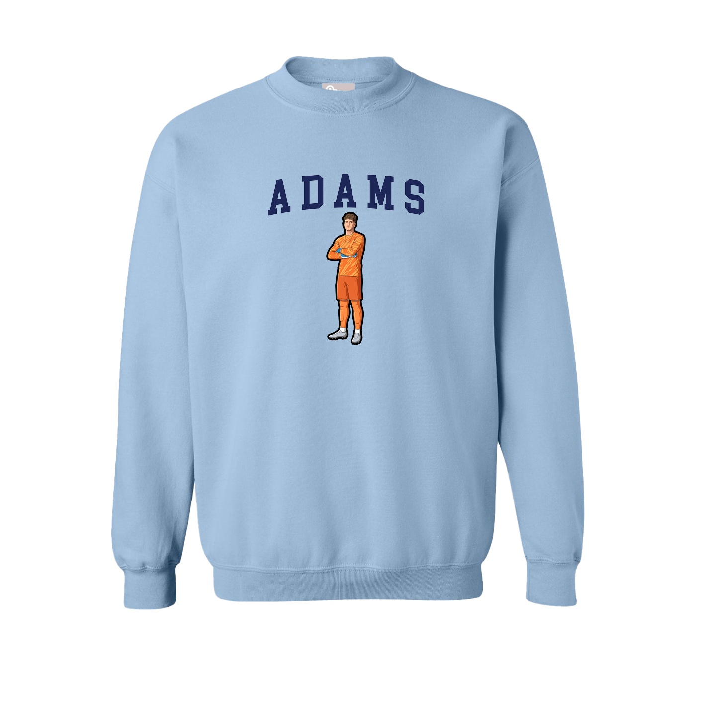 Fleece Crew — Shirsey in Light Blue
