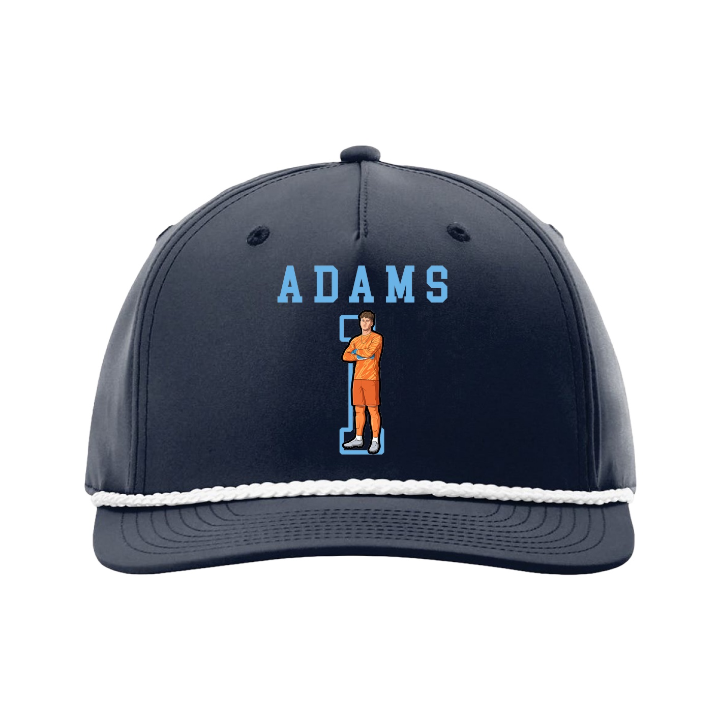 Five-Panel Classic Rope Cap — Shirsey in Navy
