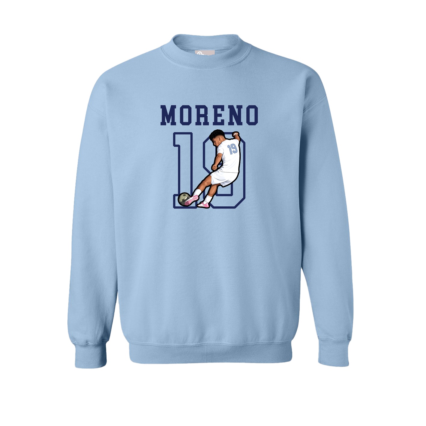 Fleece Crew — Shirsey in Light Blue