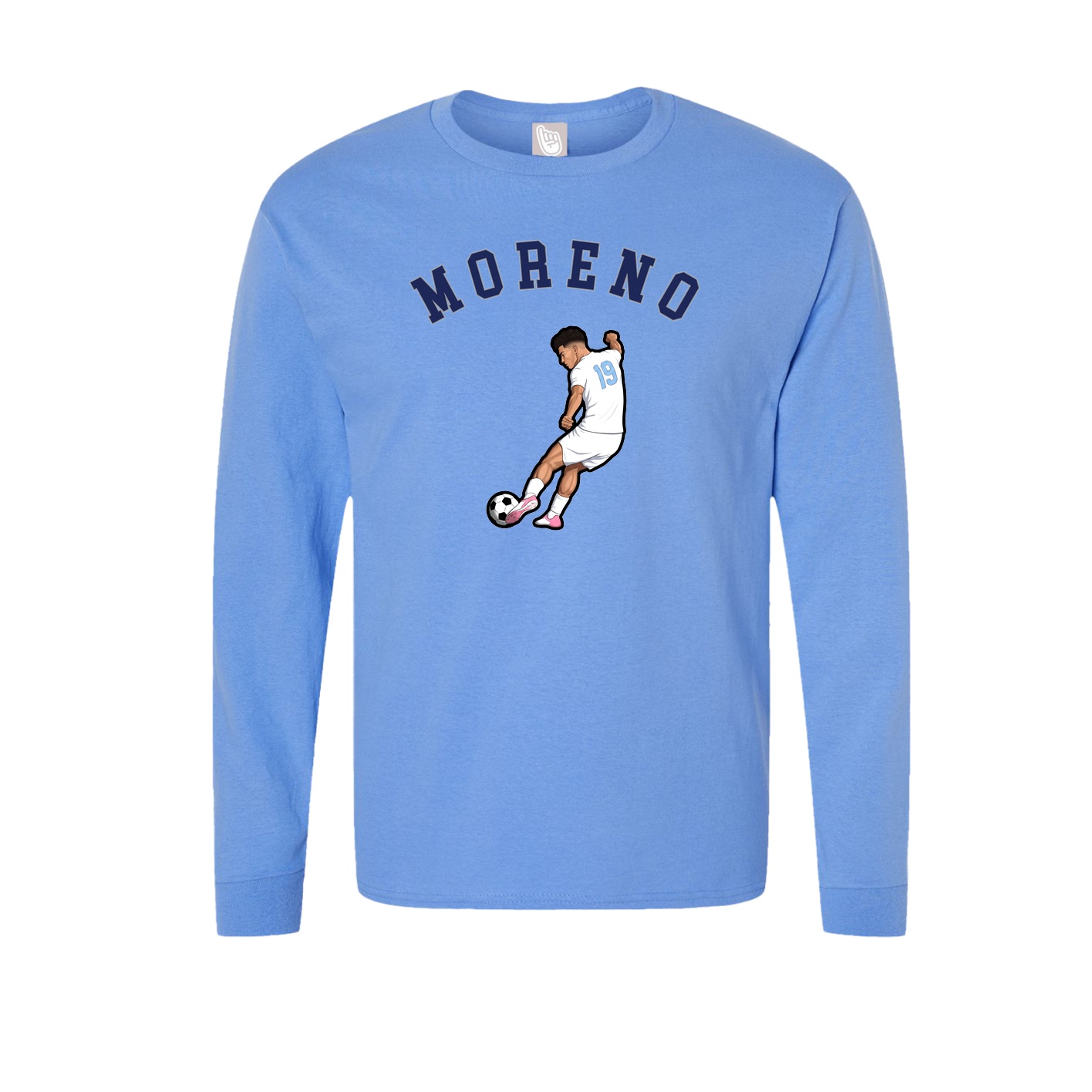 Long Sleeve Tee — Shirsey Arch in Powder Blue