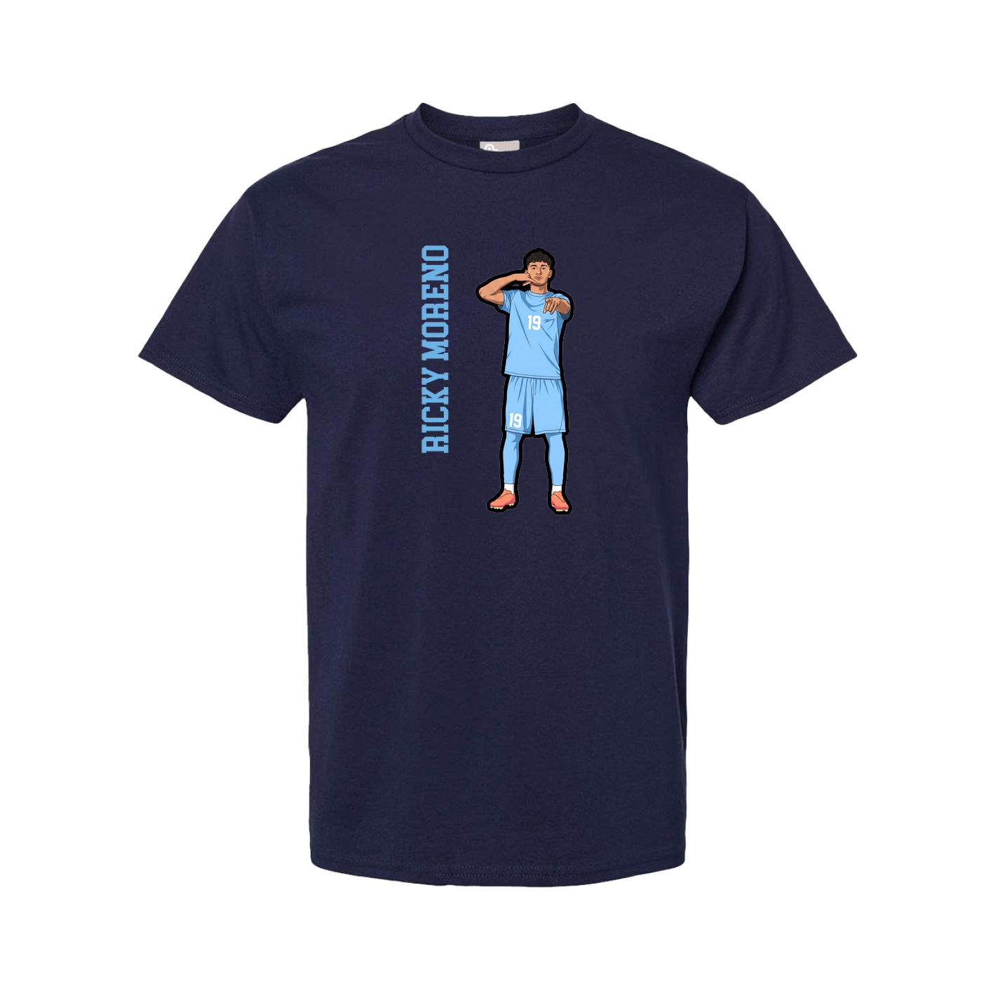 Tee — Name Vertical in Navy