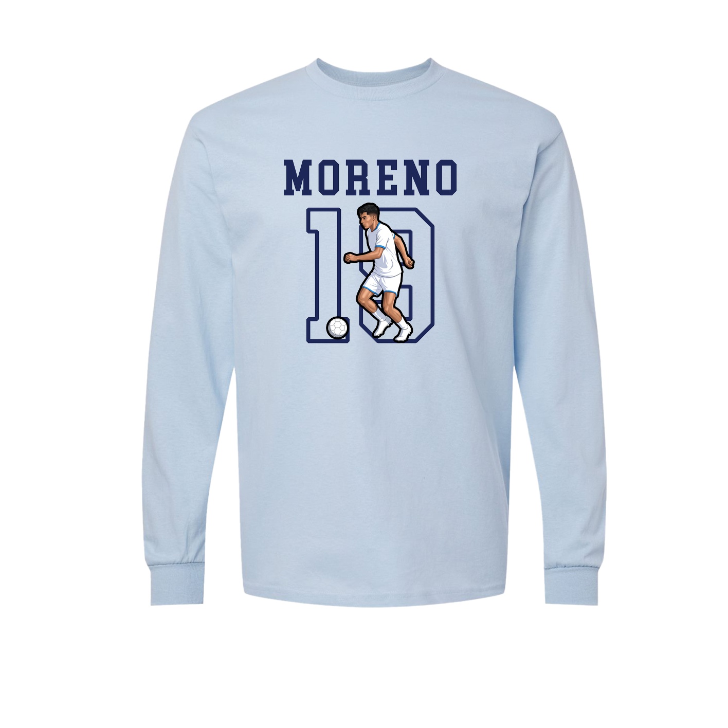Long Sleeve Tee — Shirsey in Light Blue