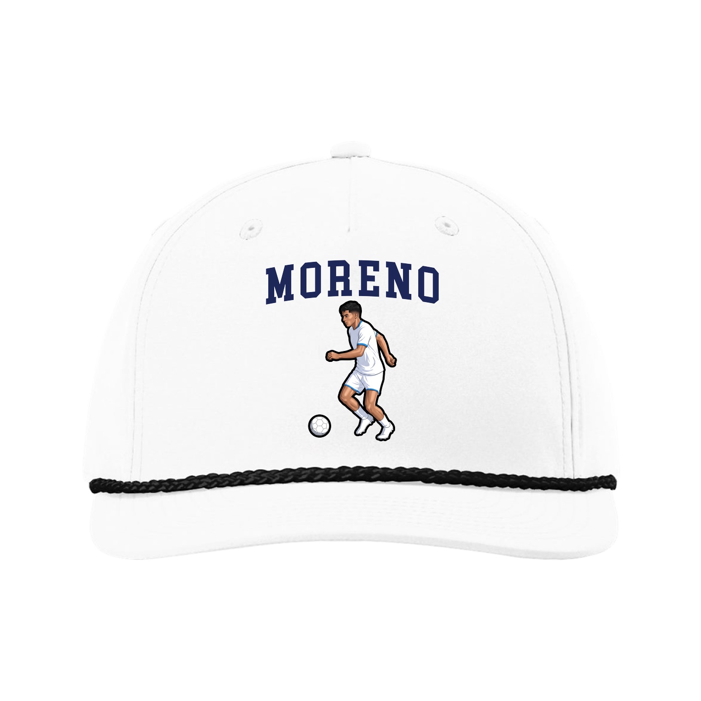 Five-Panel Classic Rope Cap — Shirsey in White