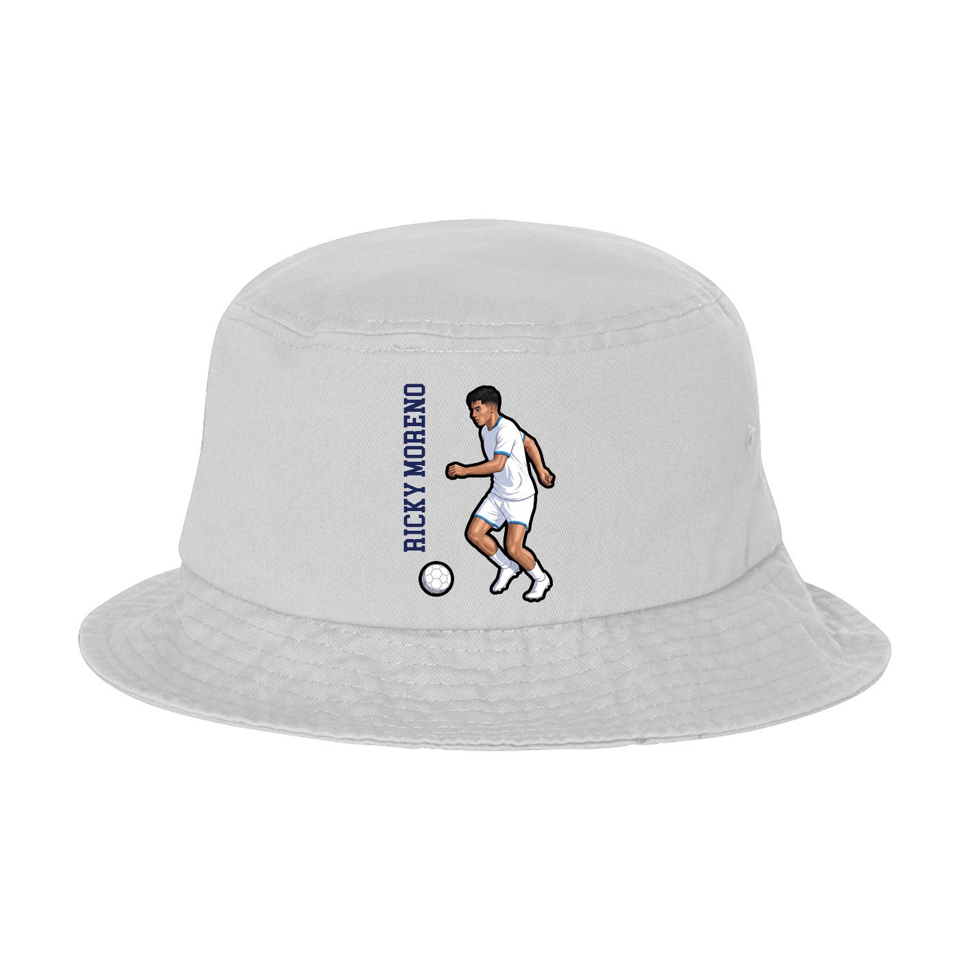 Bucket Cap — Name Vertical in White