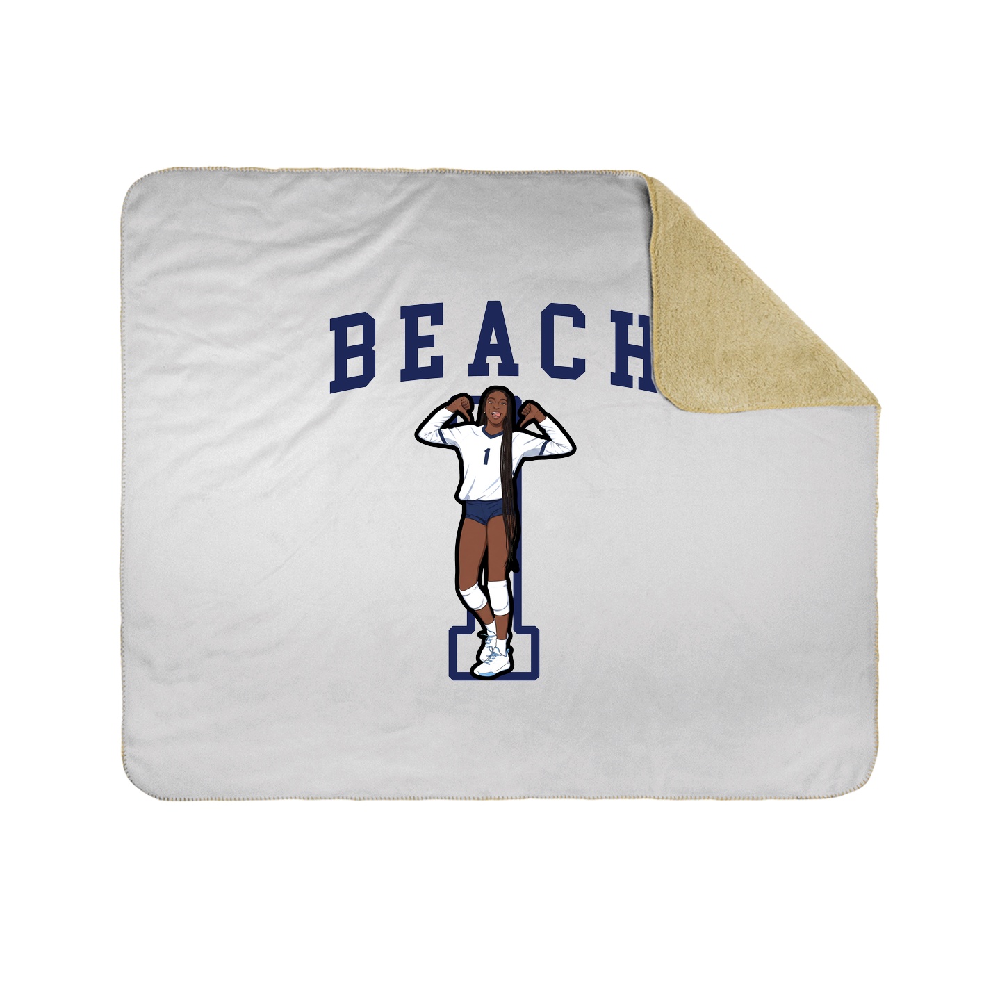 Throw Blanket — Shirsey in White