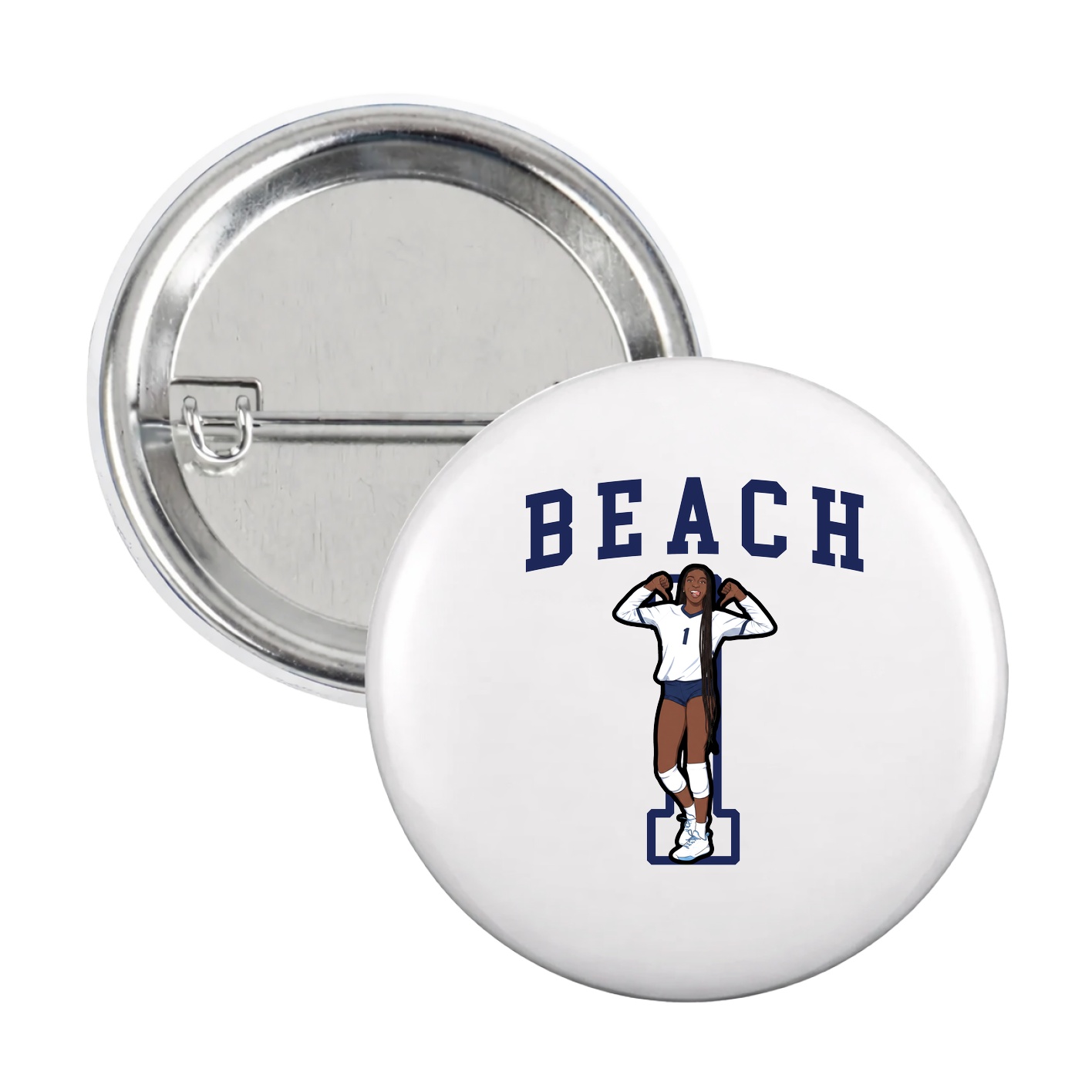 Game Day Button — Shirsey in White
