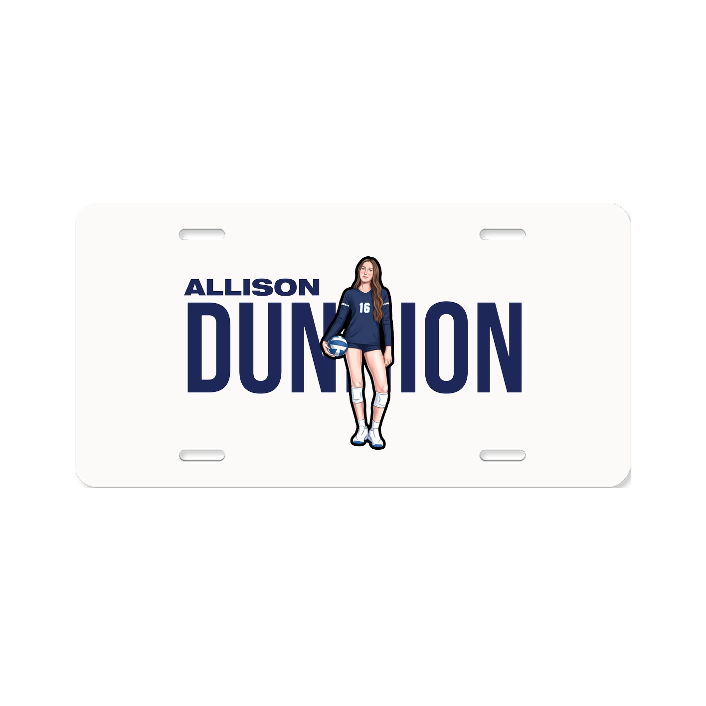 License Plate — Player Name in Classic
