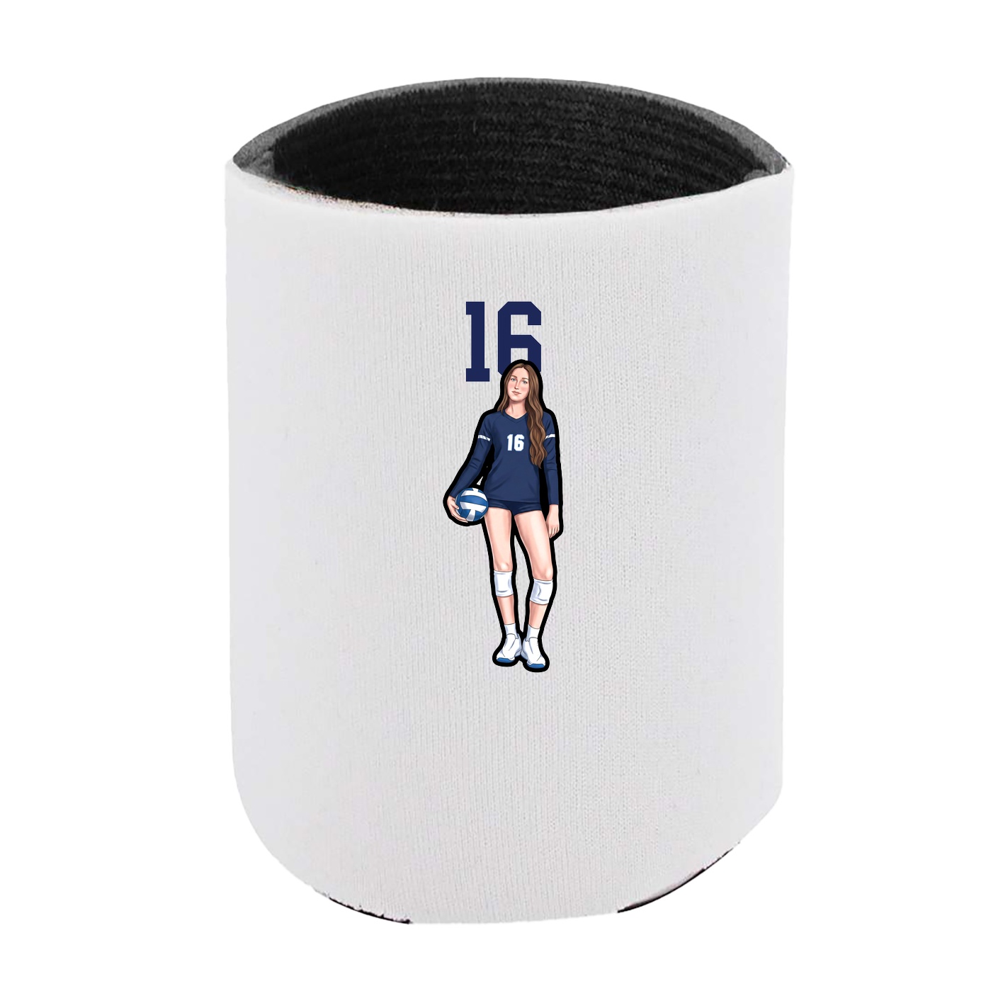 Can Holder — Number Top in White