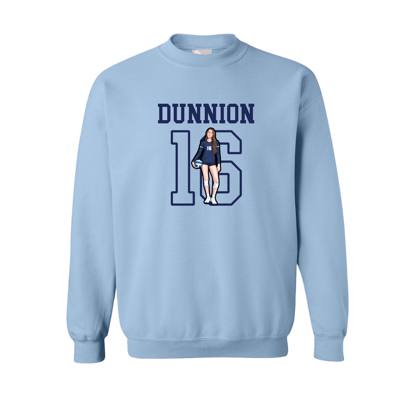 Fleece Crew — Shirsey in Light Blue