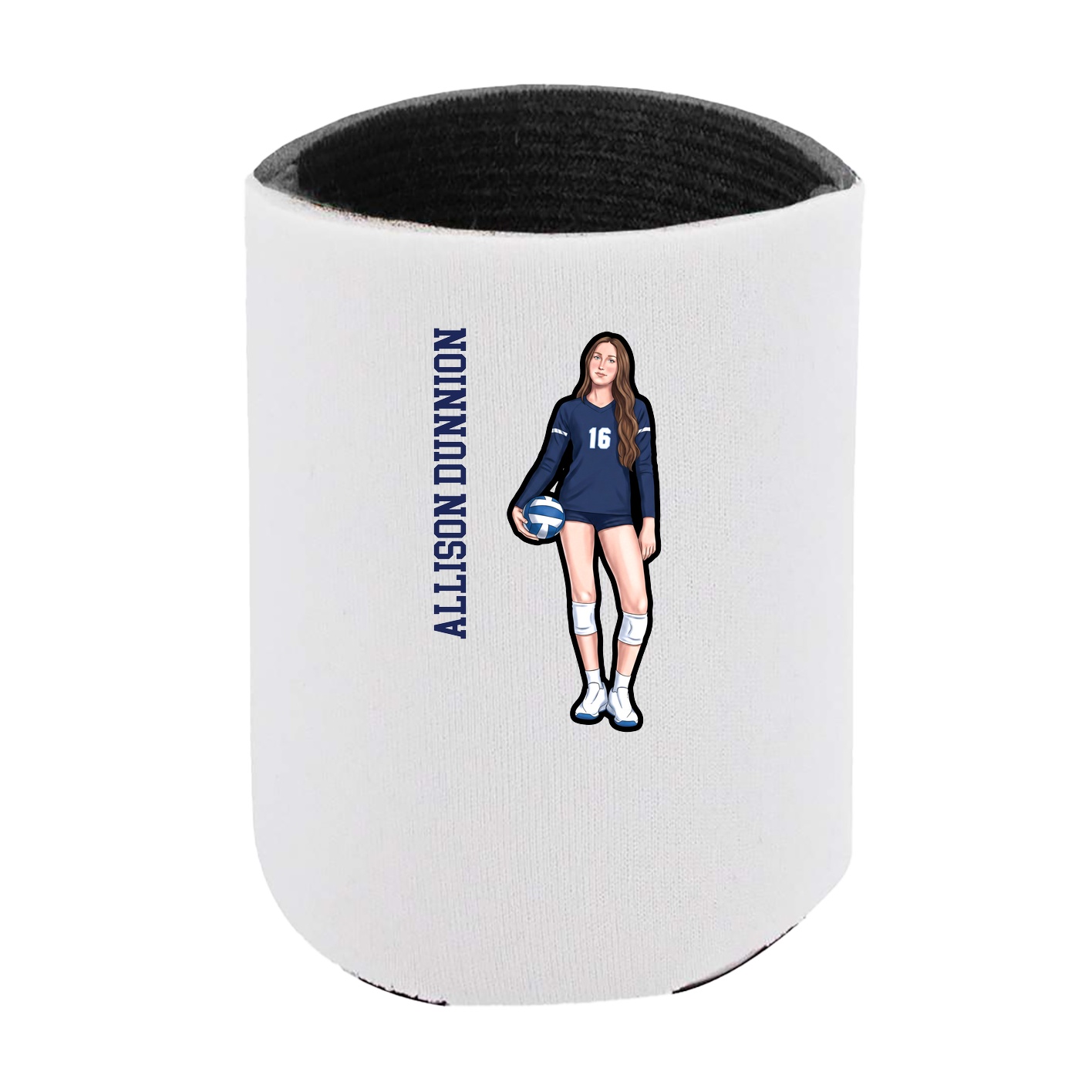 Can Holder — Name Vertical in White