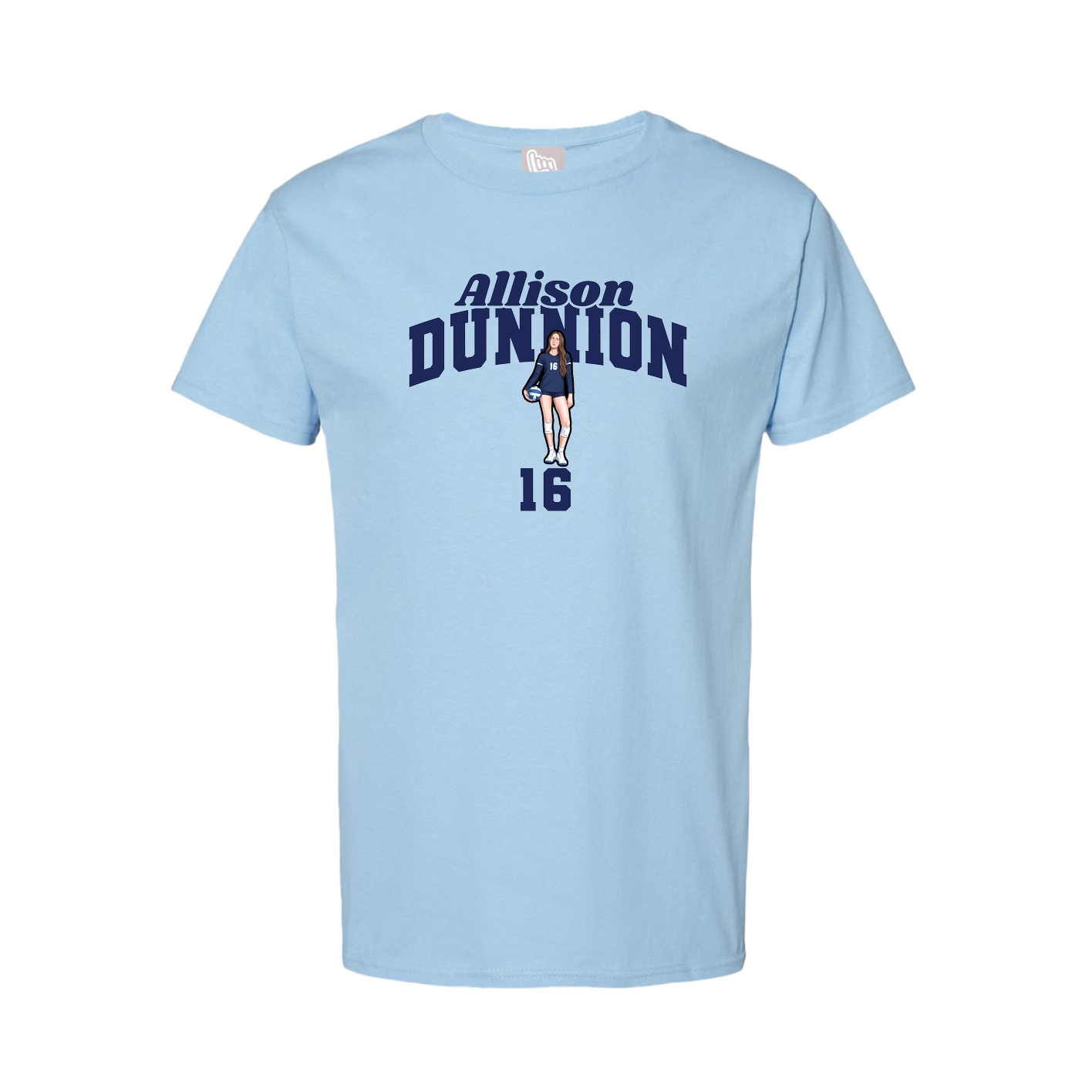 Youth Tee — Signature Arch in Light Blue