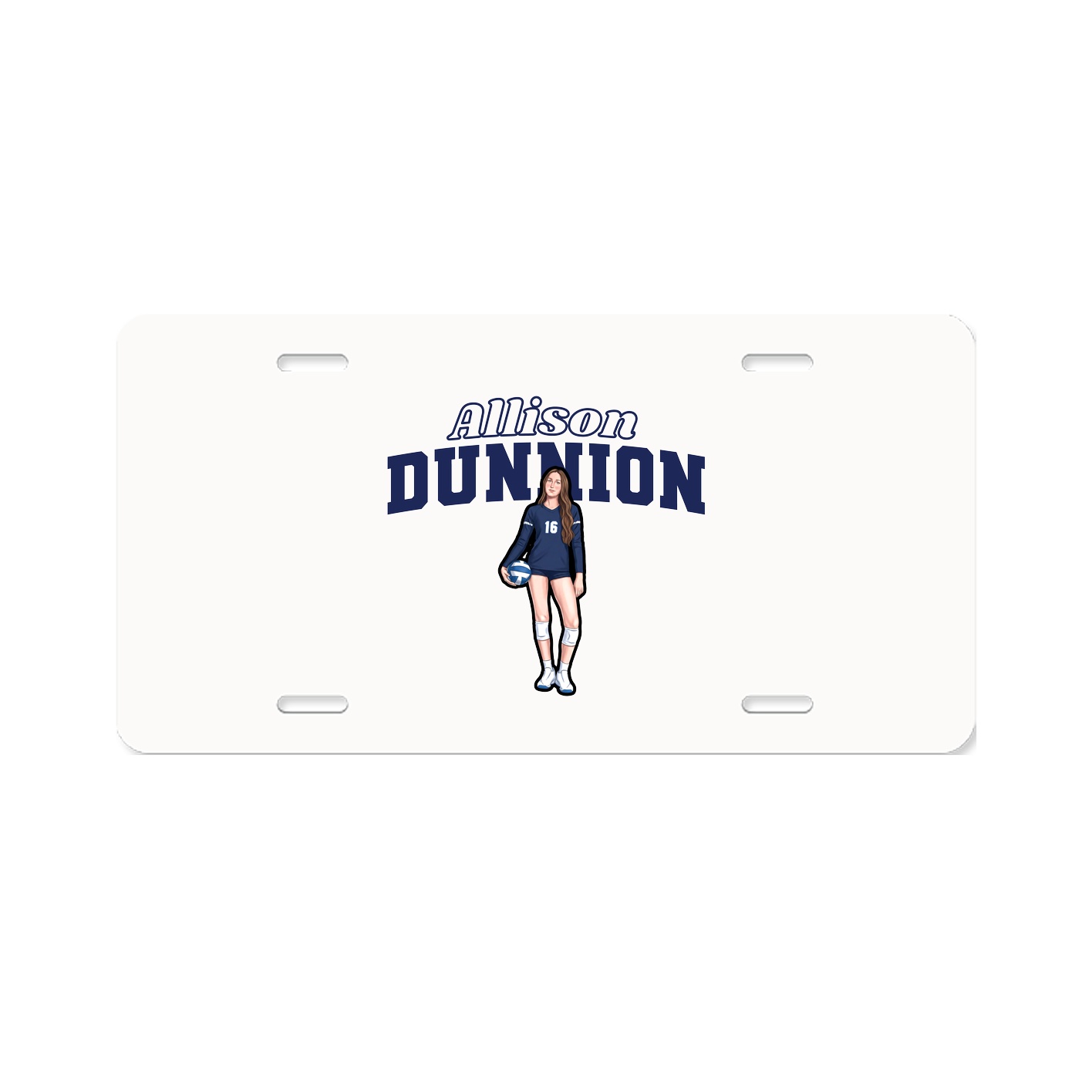 License Plate — Name Arch in Classic