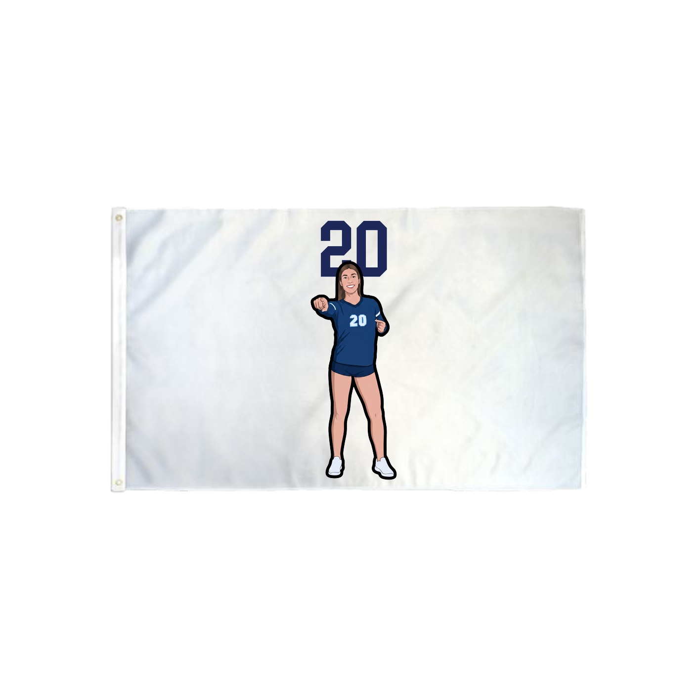 3x5 Flag — Number Top in Classic