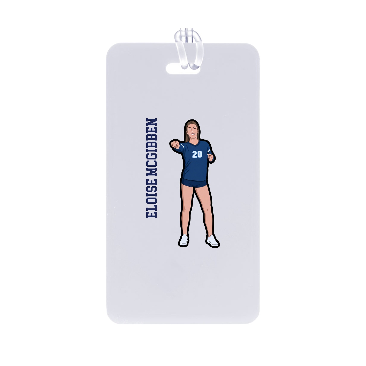 Bag Tag — Name Vertical in Classic