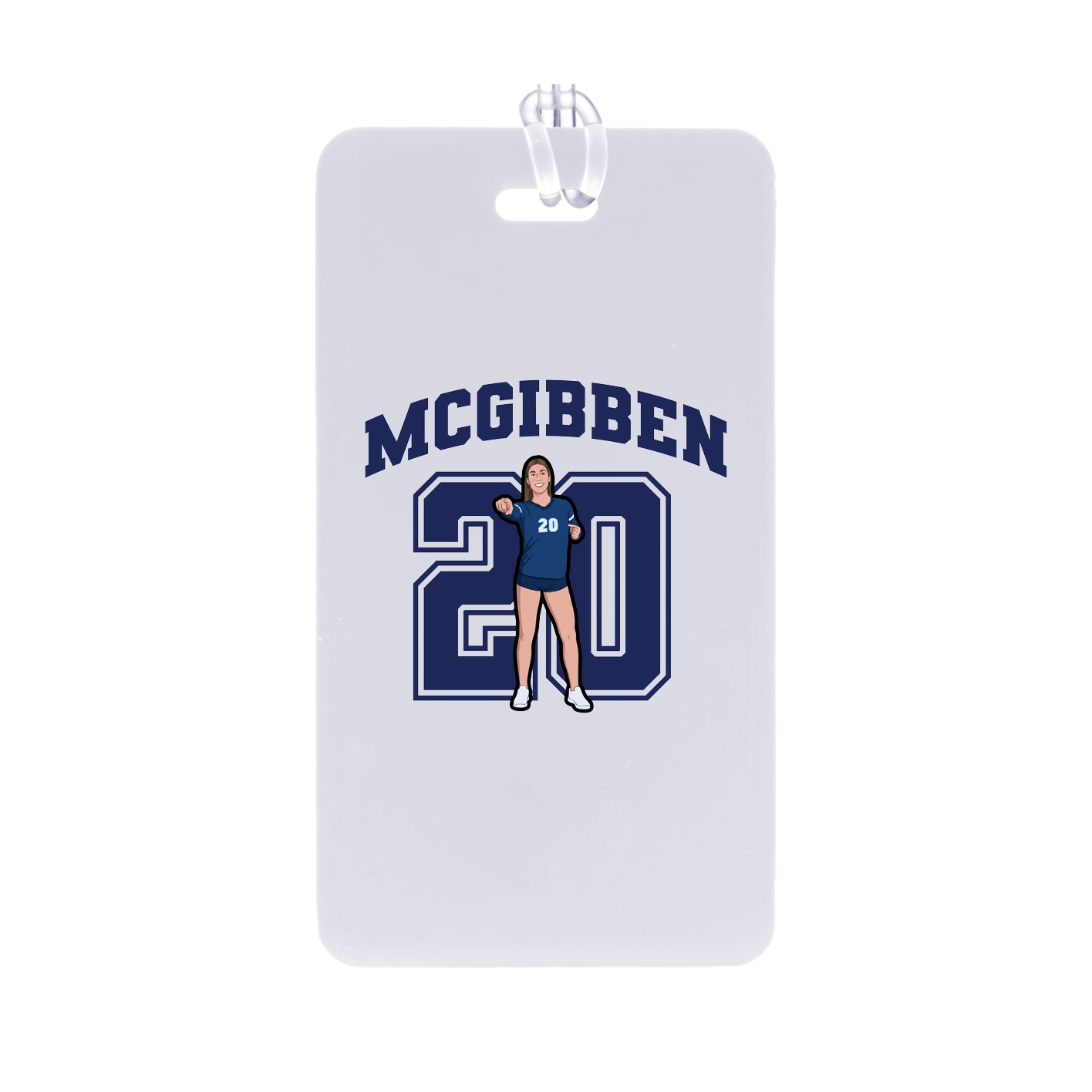 Bag Tag — Number in Classic