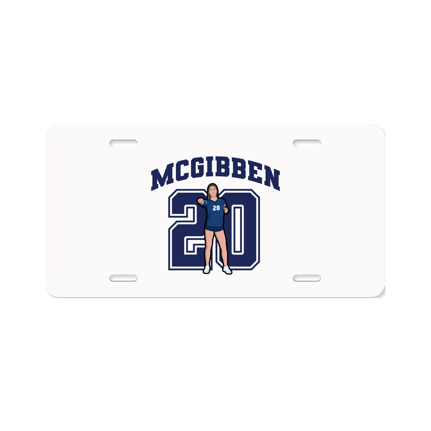 License Plate — Number in Classic