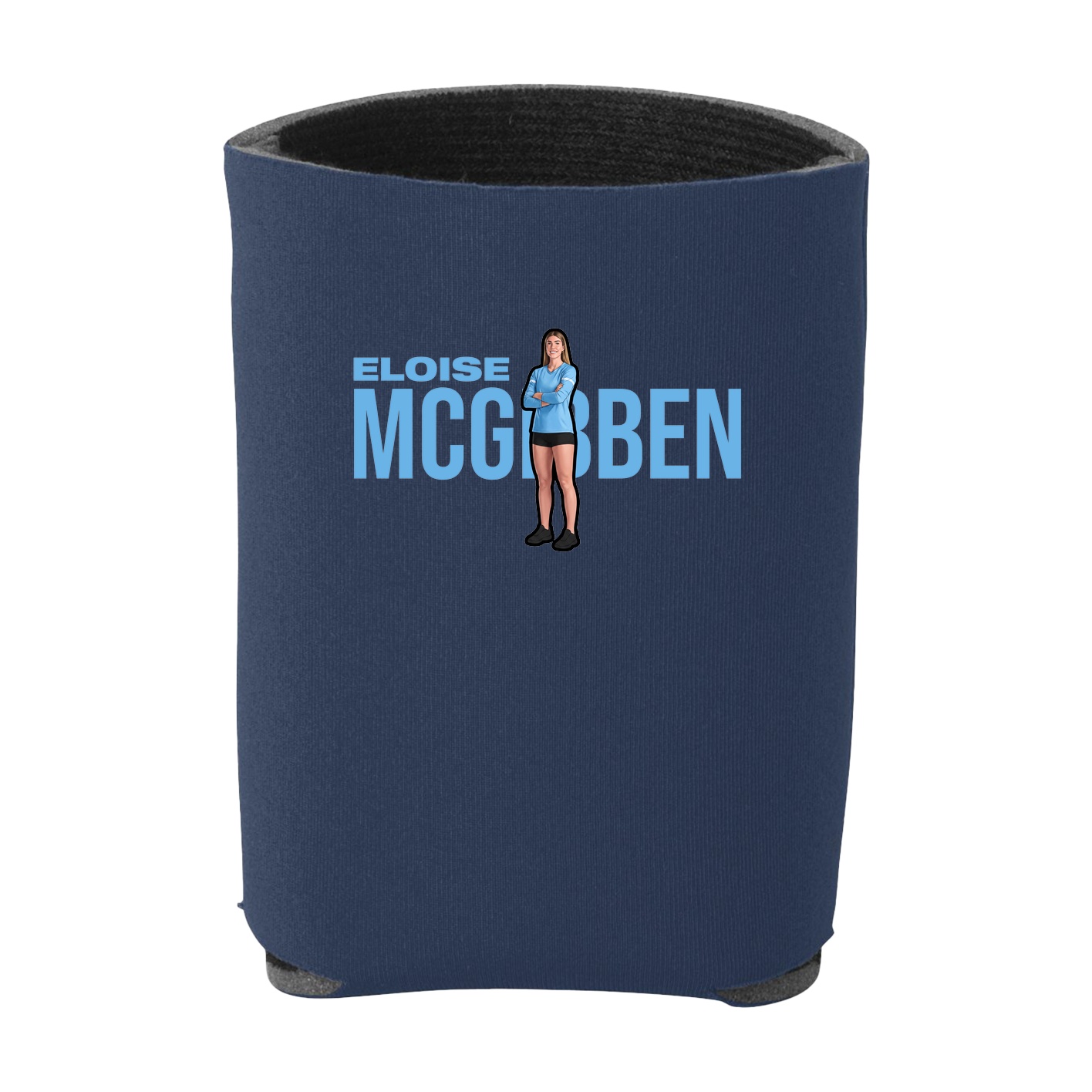 Can Holder — Player Name in Navy