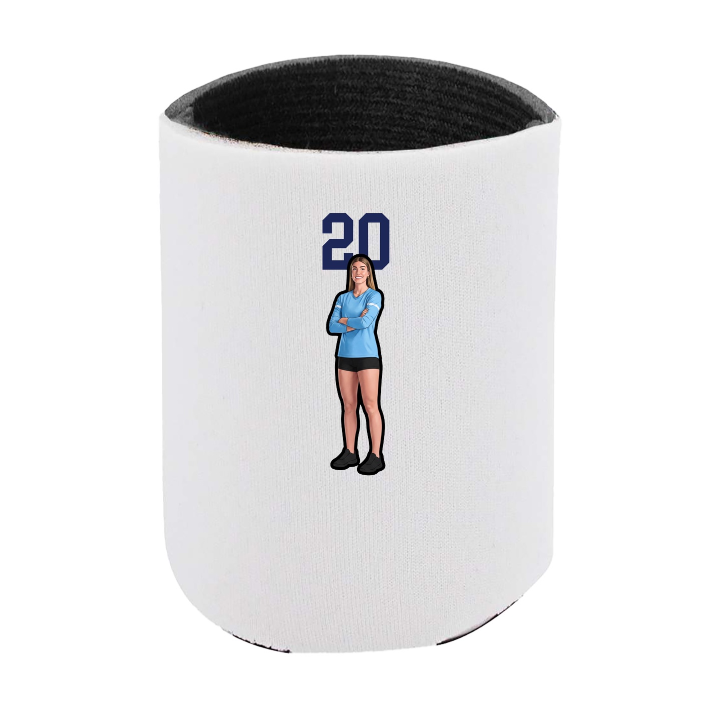Can Holder — Number Top in White