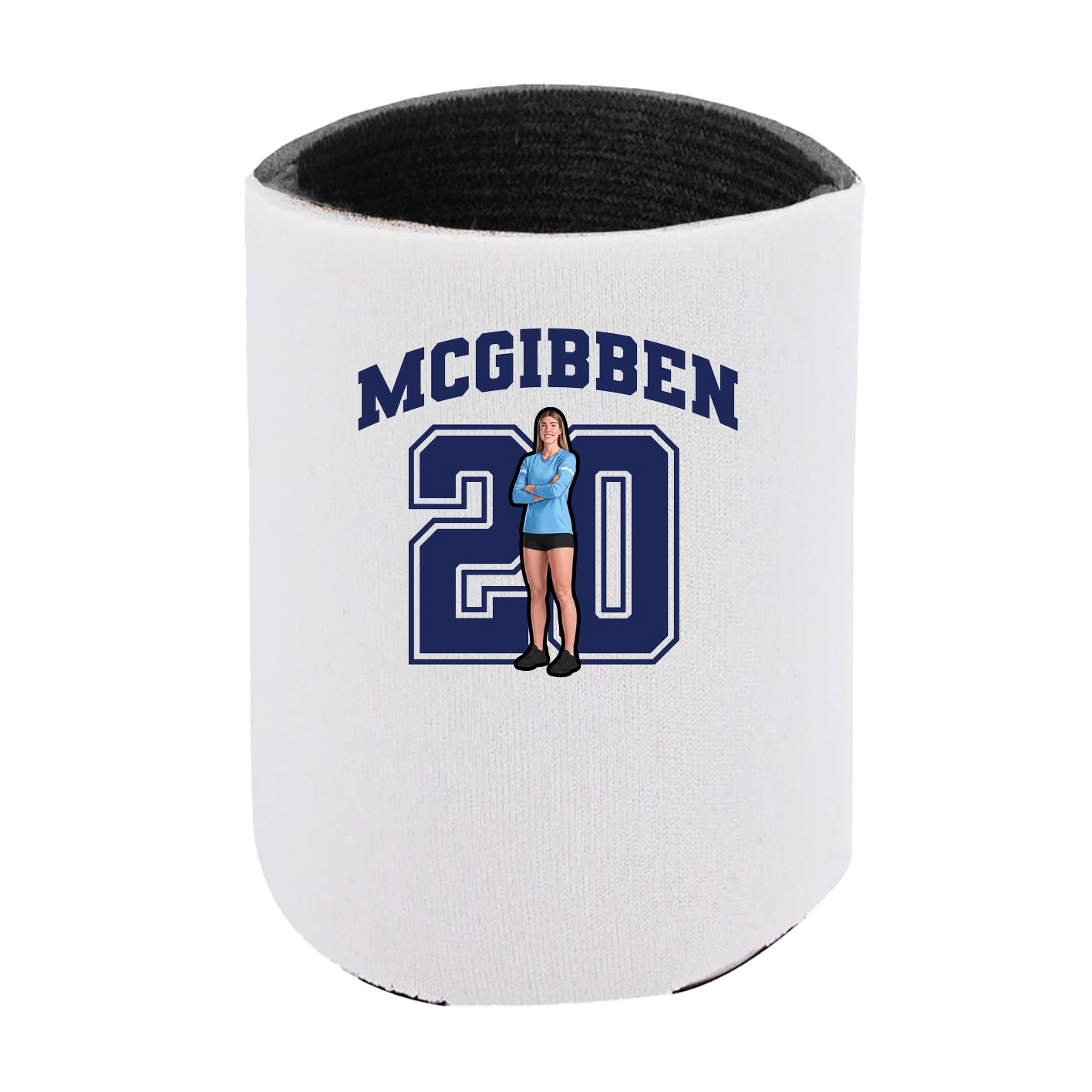 Can Holder — Number in White