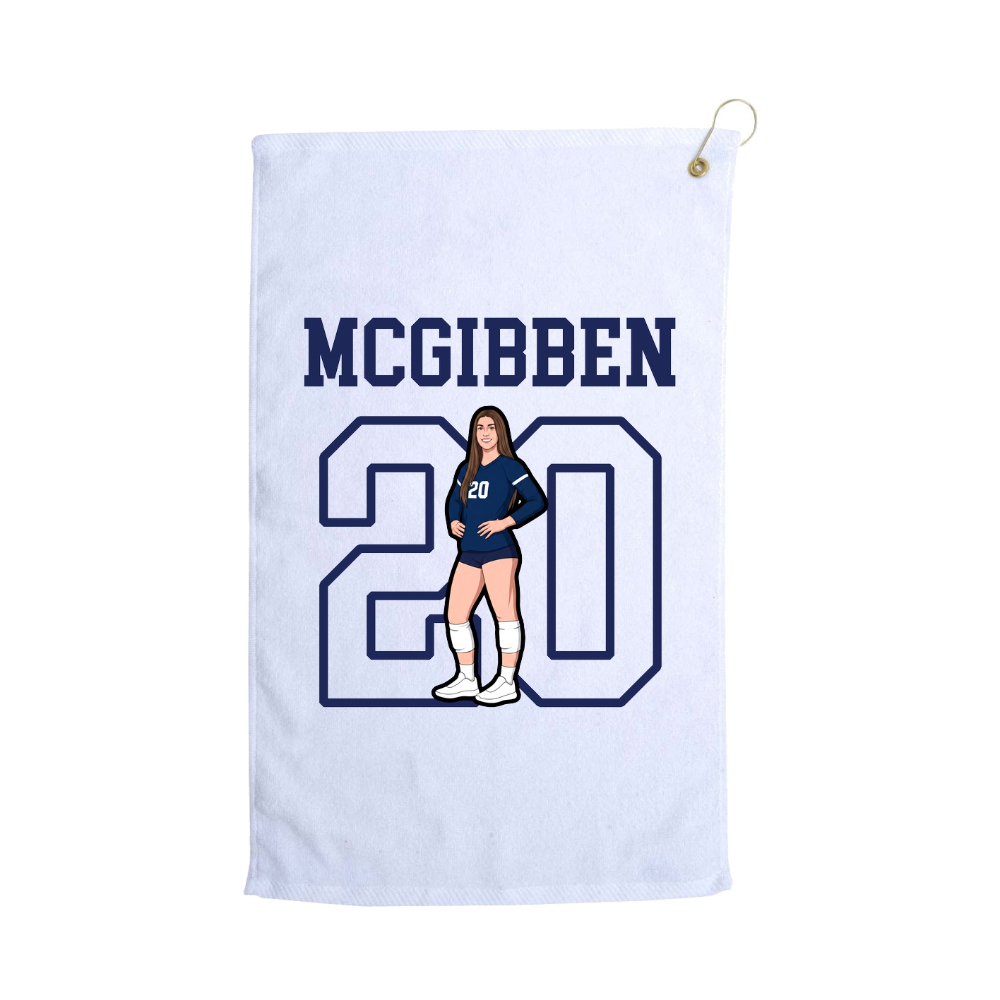 Golf Towel — Shirsey in White