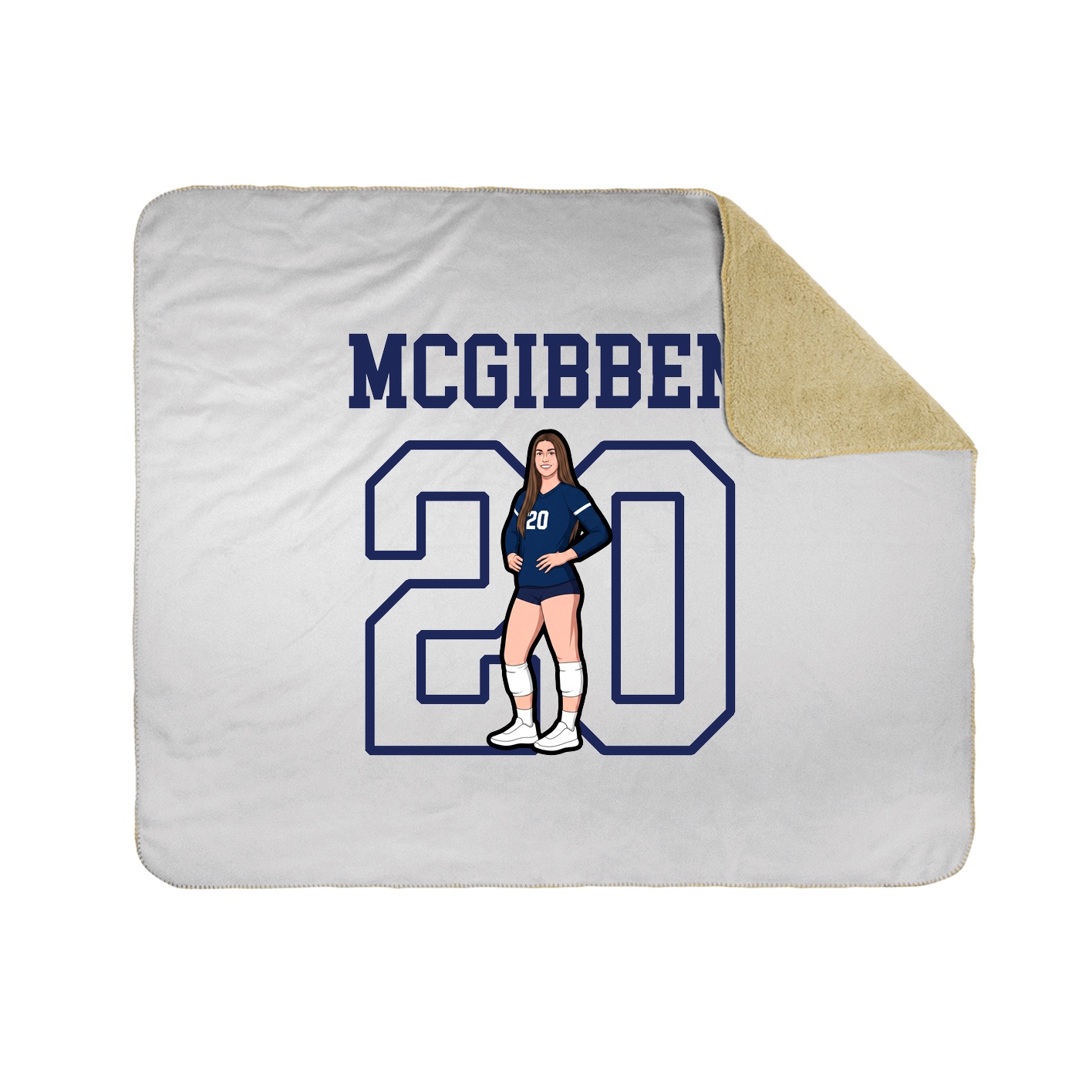 Throw Blanket — Shirsey in White
