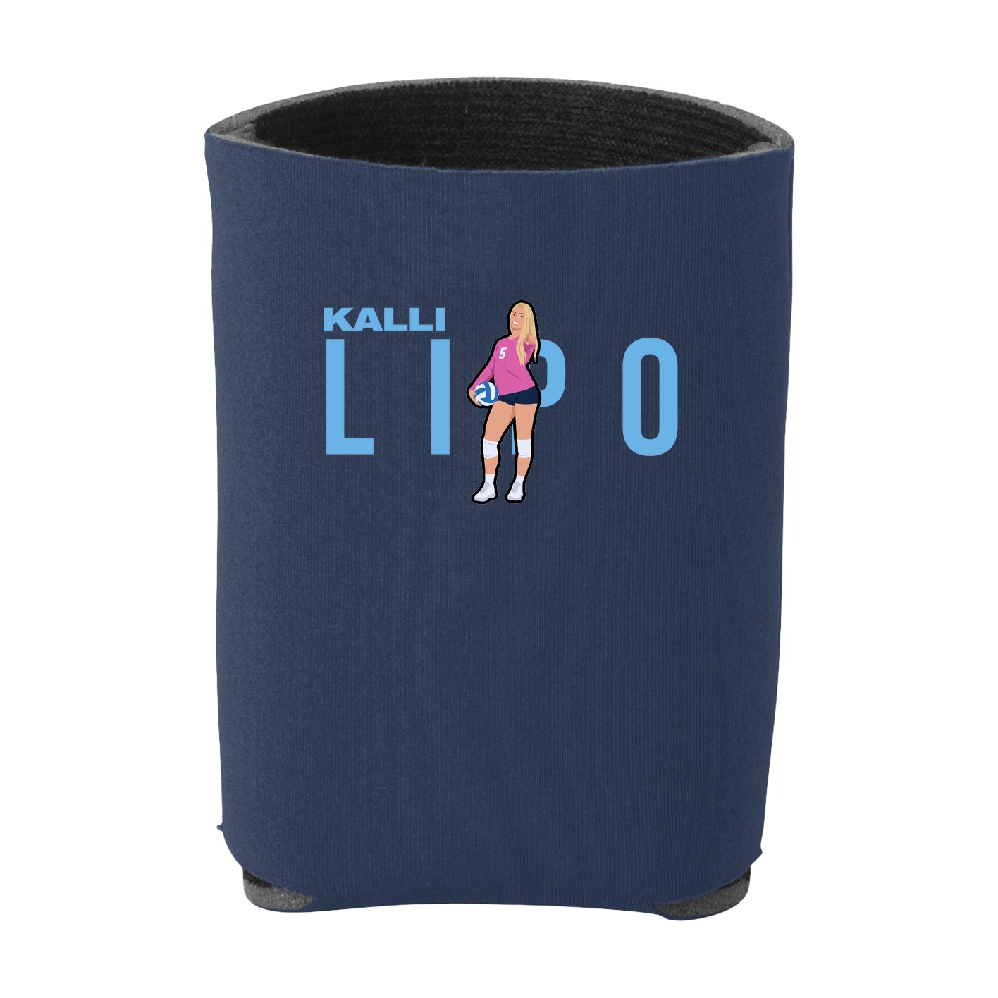 Can Holder — Player Name in Navy
