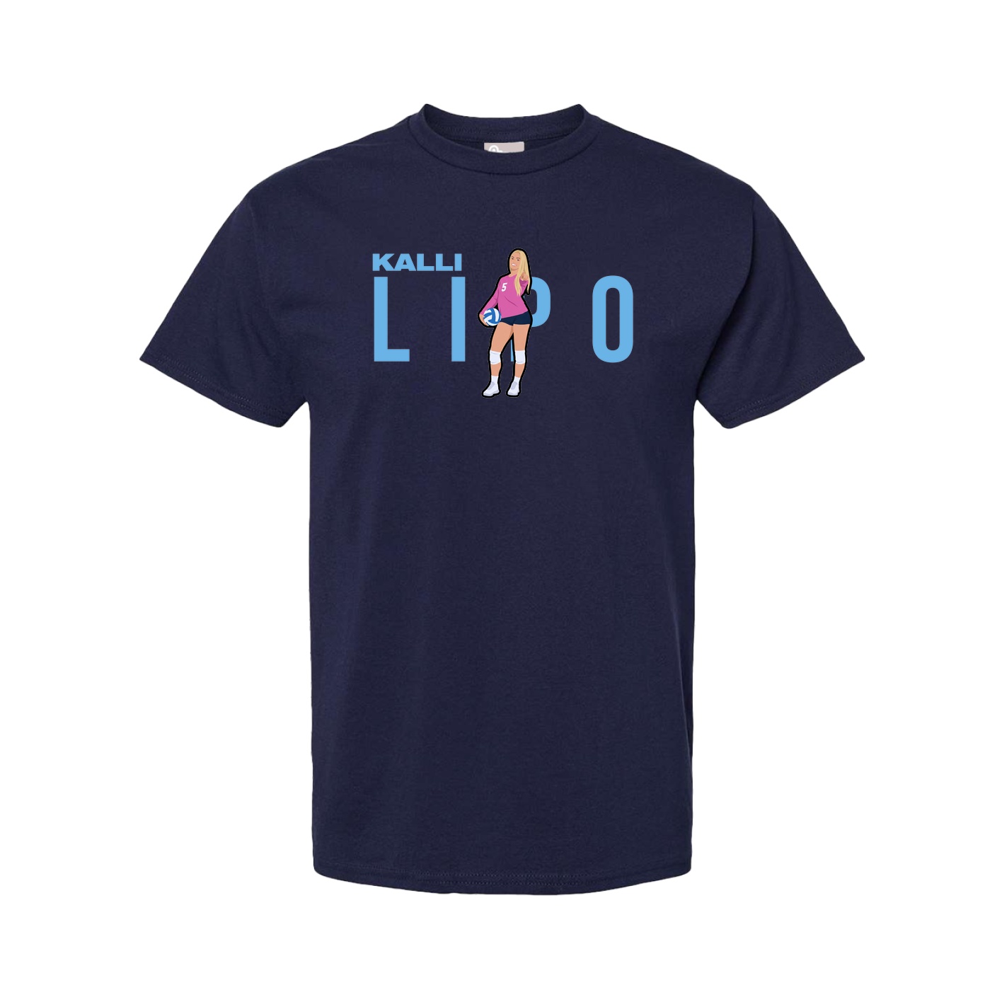 Tee — Player Name in Navy
