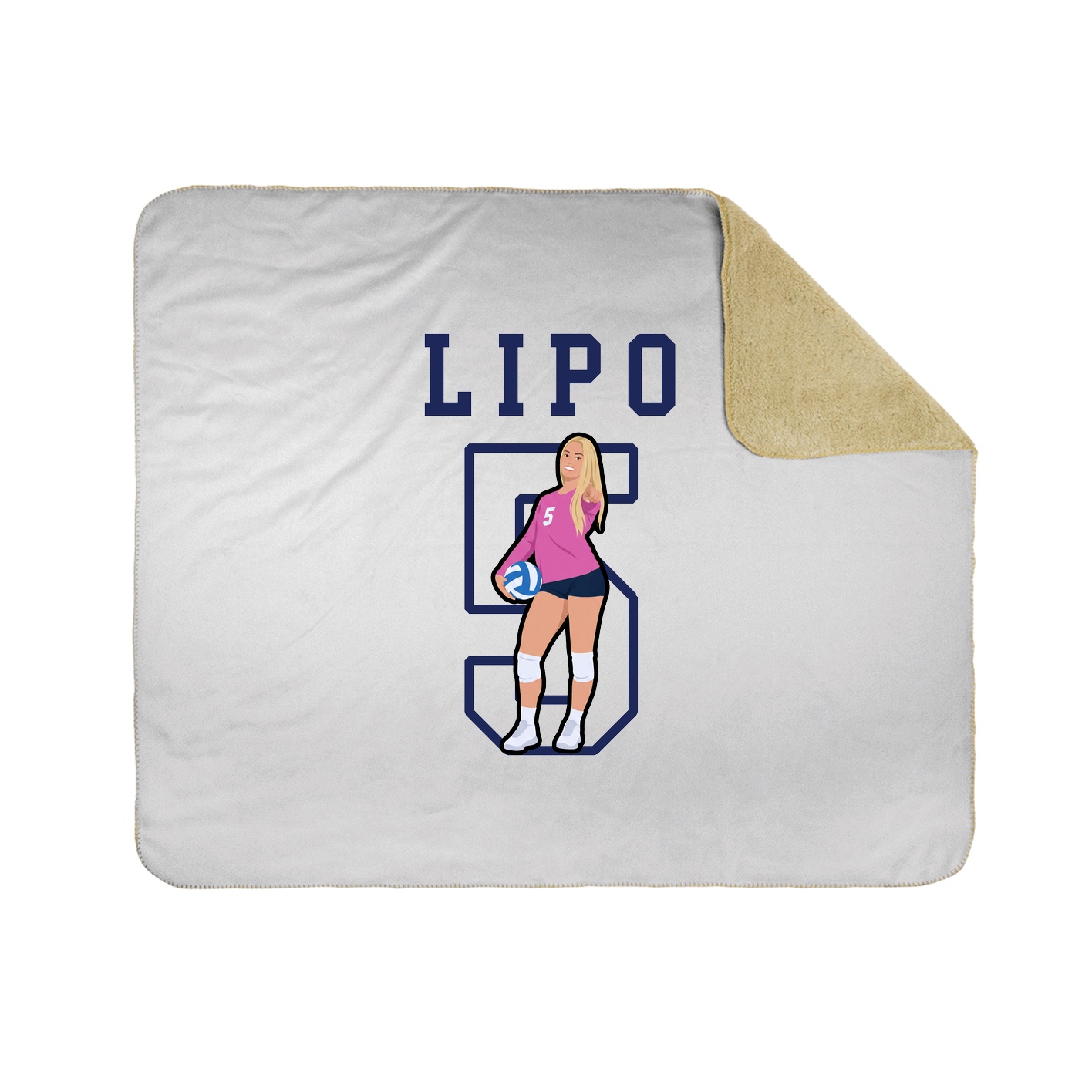 Throw Blanket — Shirsey in White