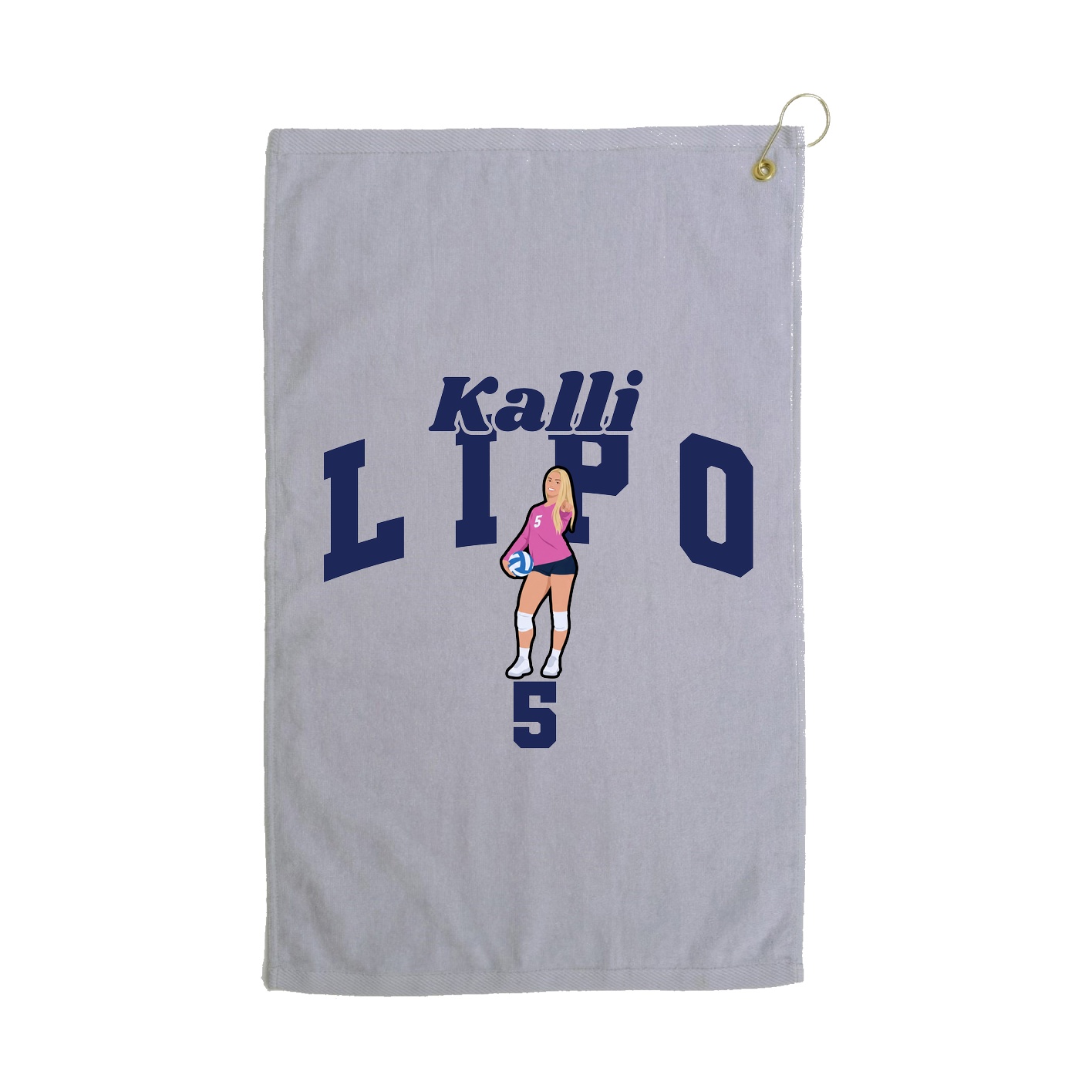 Golf Towel — Signature Arch in Grey