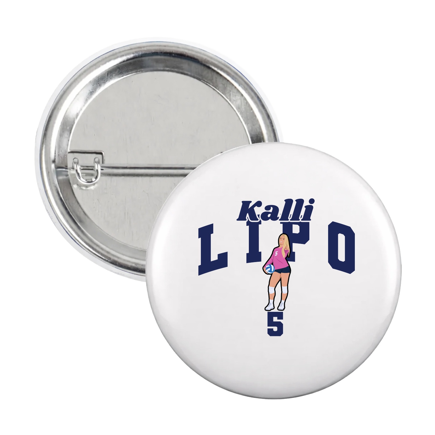 Game Day Button — Signature Arch in White