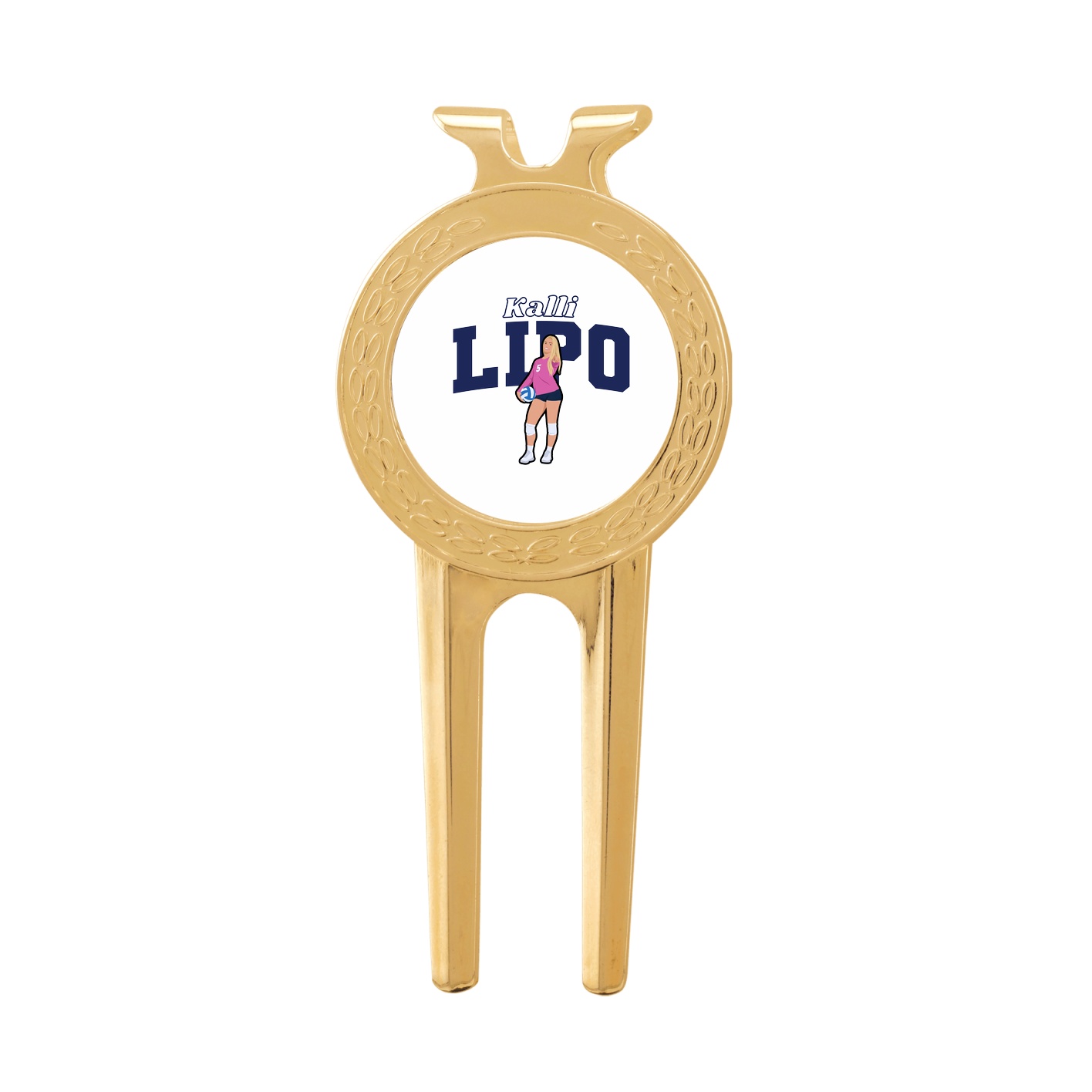 Divot Tool with Ball Marker — Name Arch in Classic