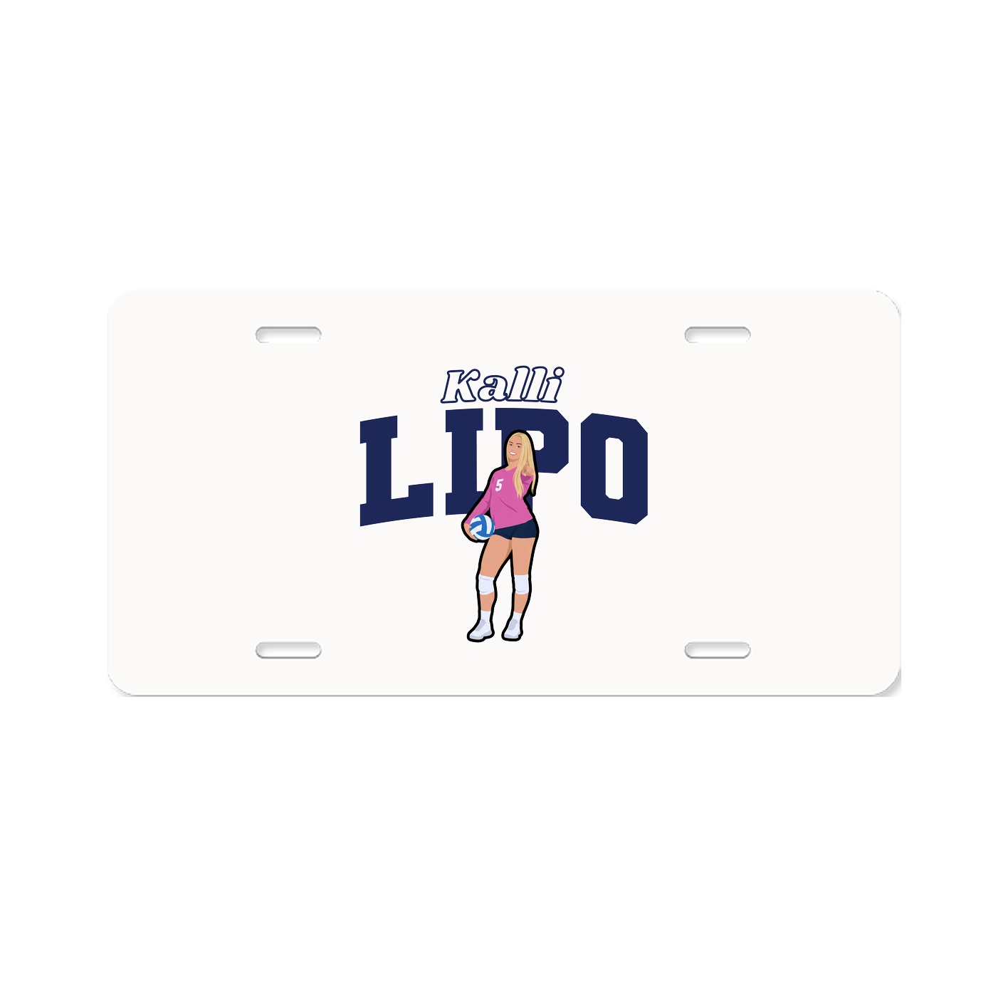 License Plate — Name Arch in Classic