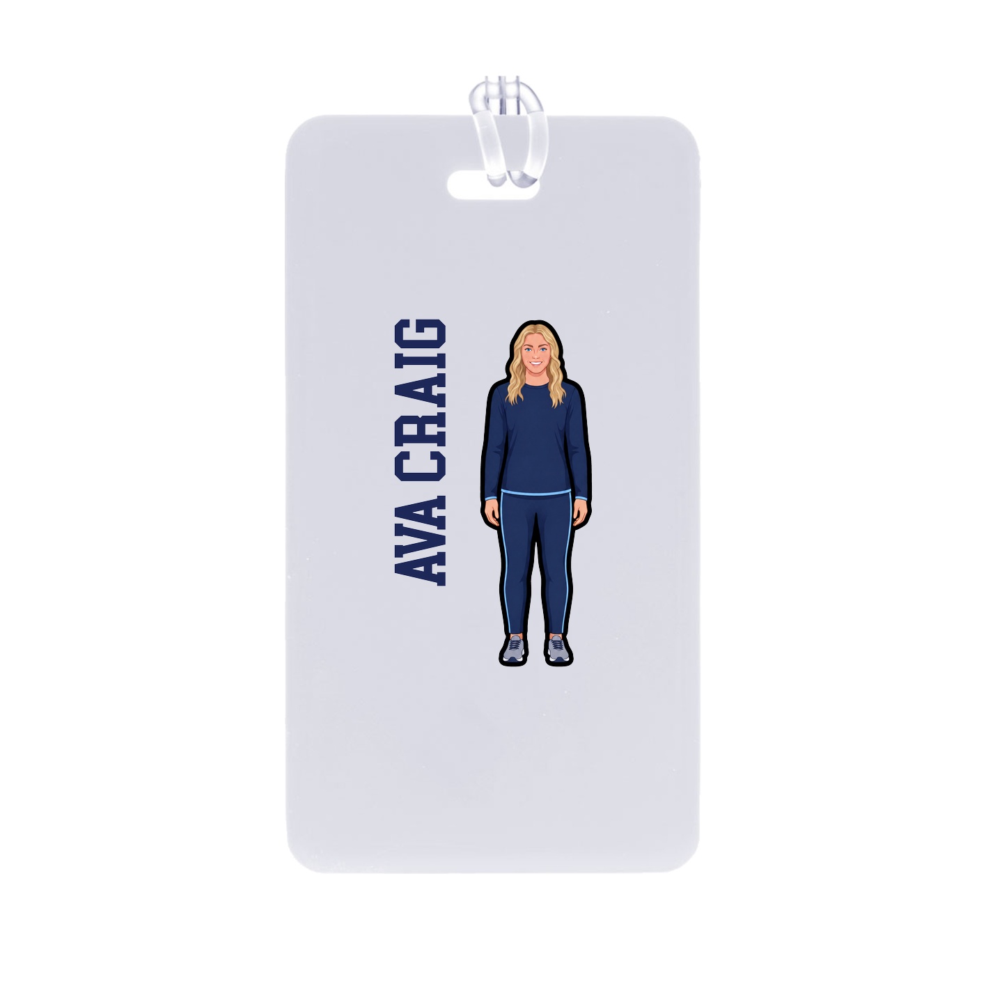 Bag Tag — Name Vertical in Classic