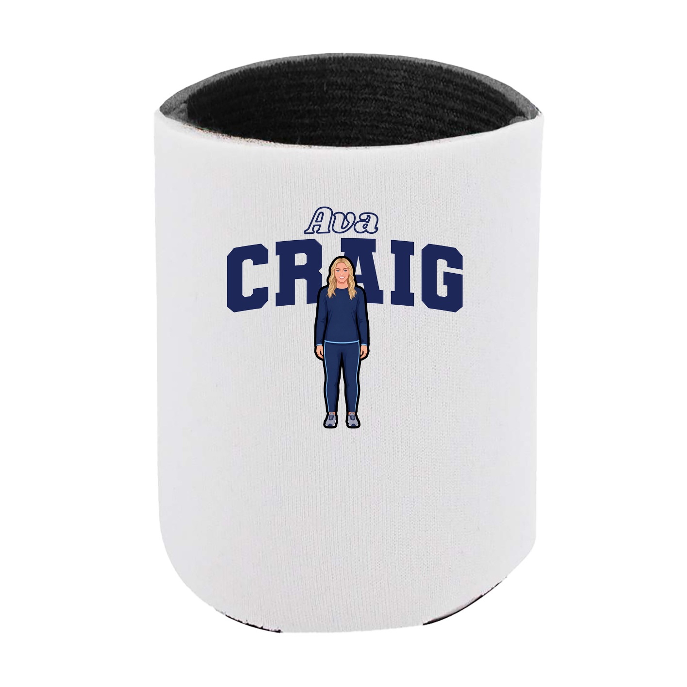 Can Holder — Name Arch in White
