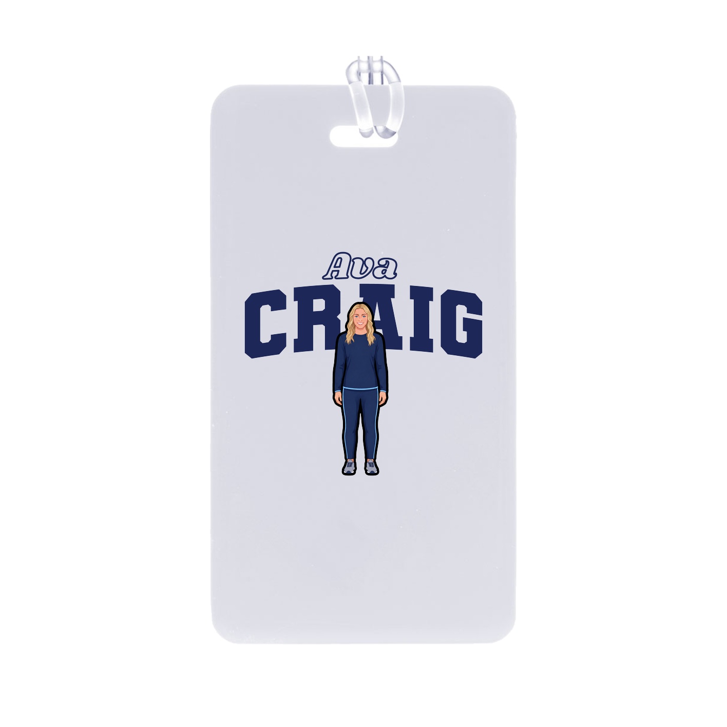 Bag Tag — Name Arch in Classic