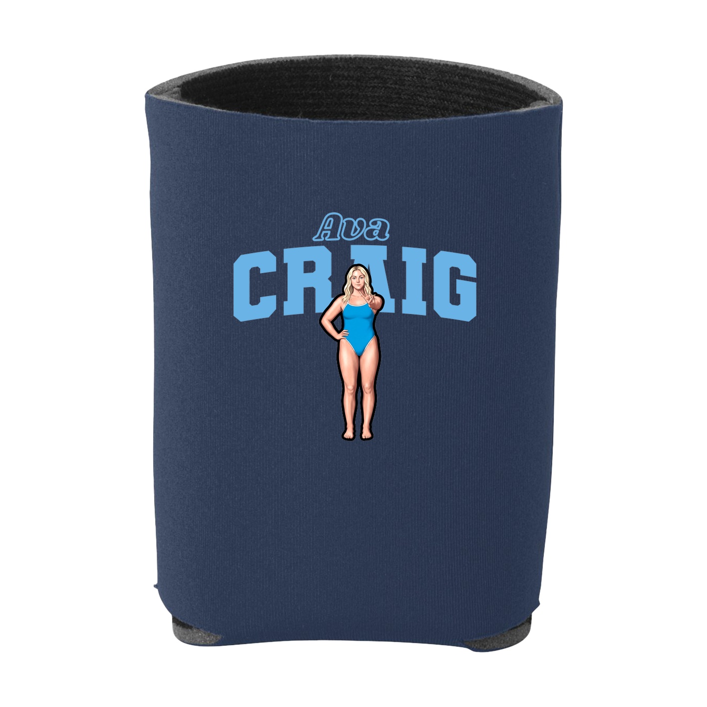 Can Holder — Name Arch in Navy