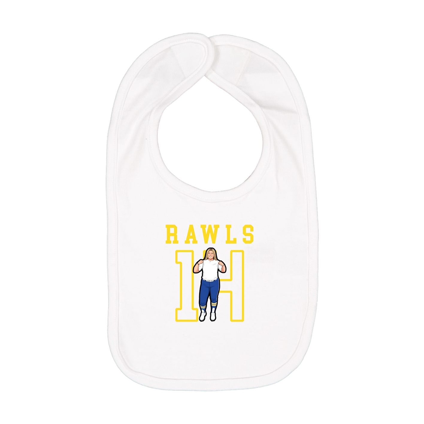 Infant Bib — Shirsey in White