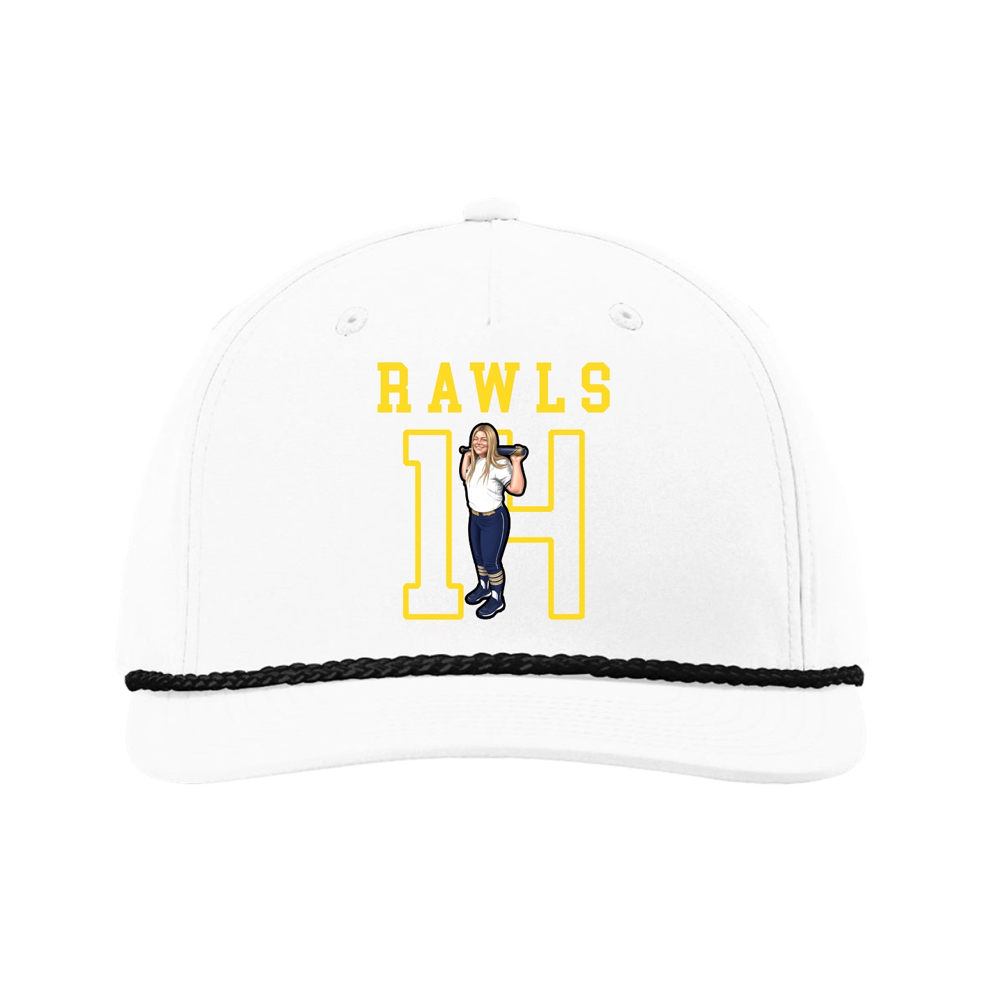 Five-Panel Classic Rope Cap — Shirsey in White