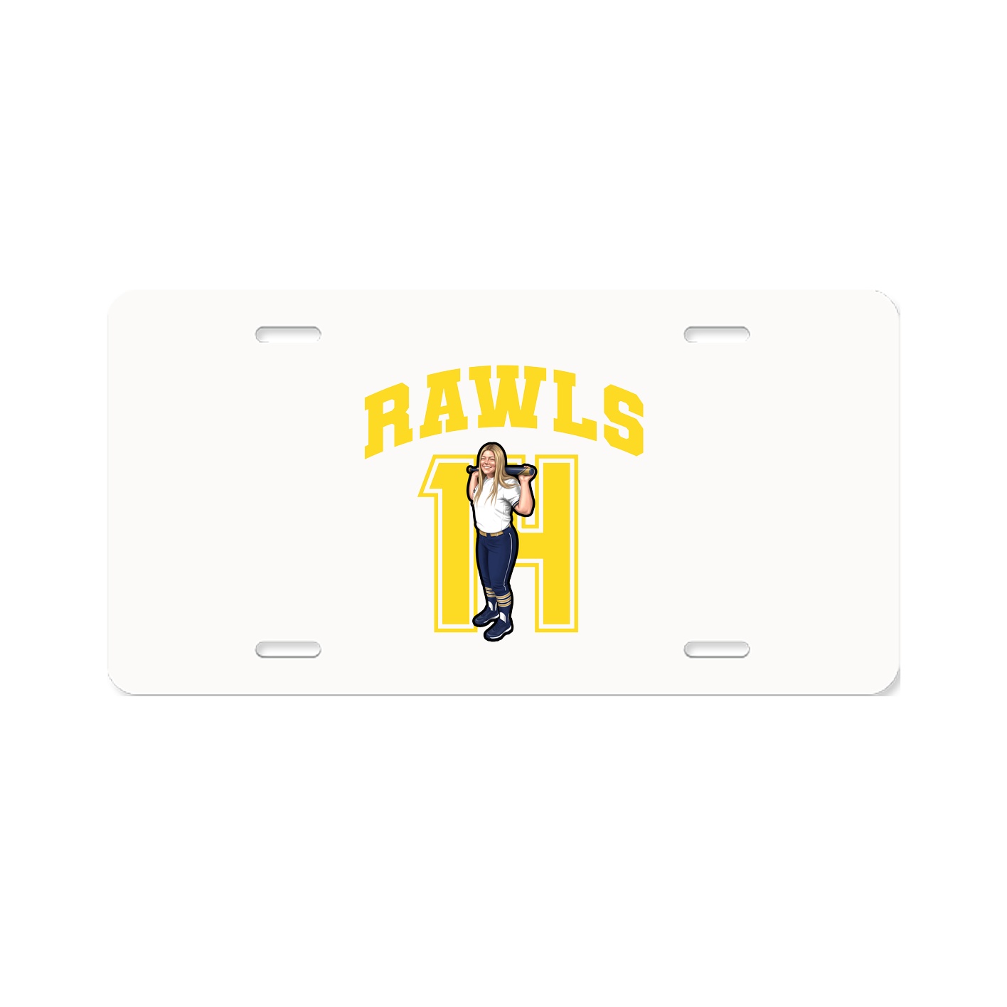 License Plate — Number in Classic