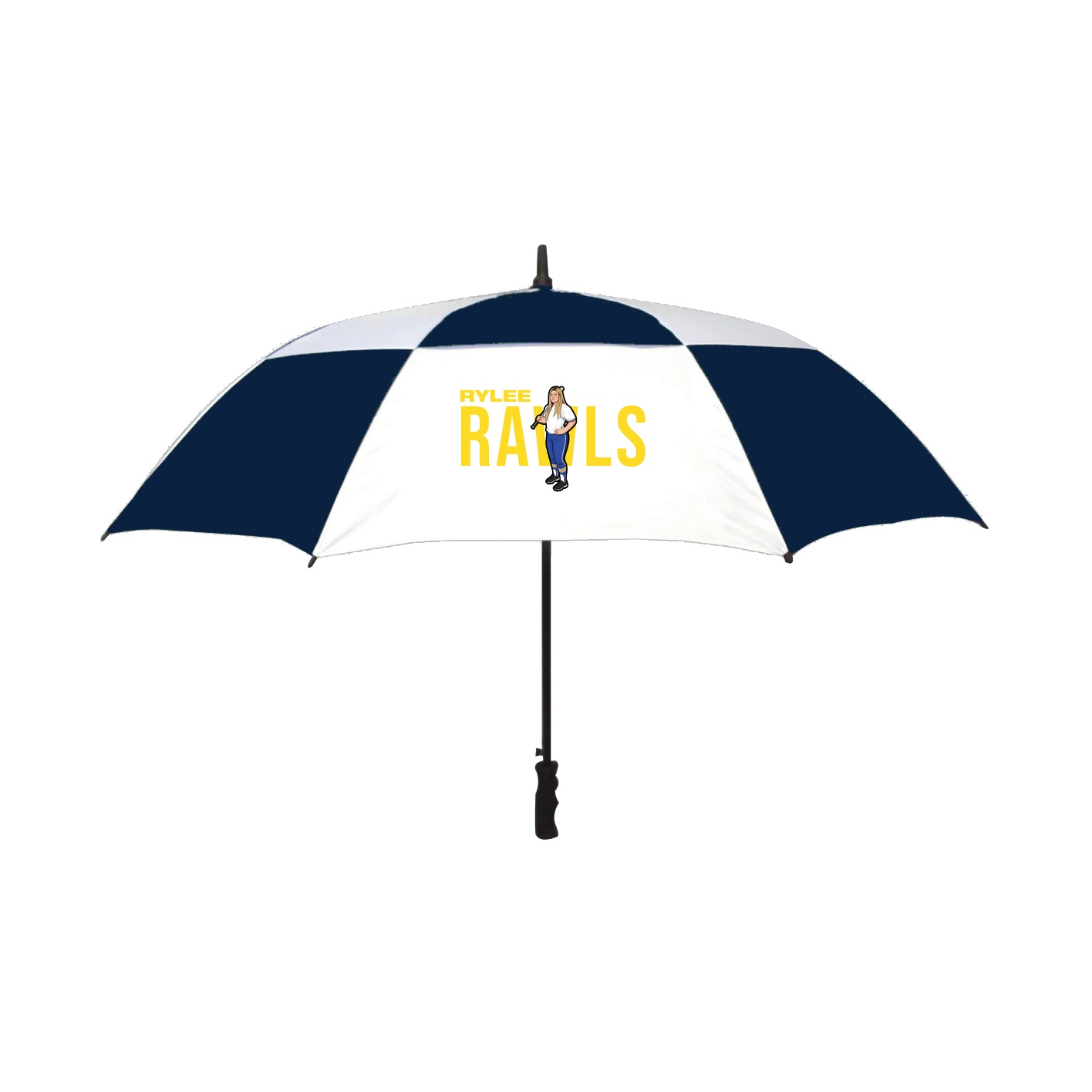 Golf Umbrella — Player Name in Navy