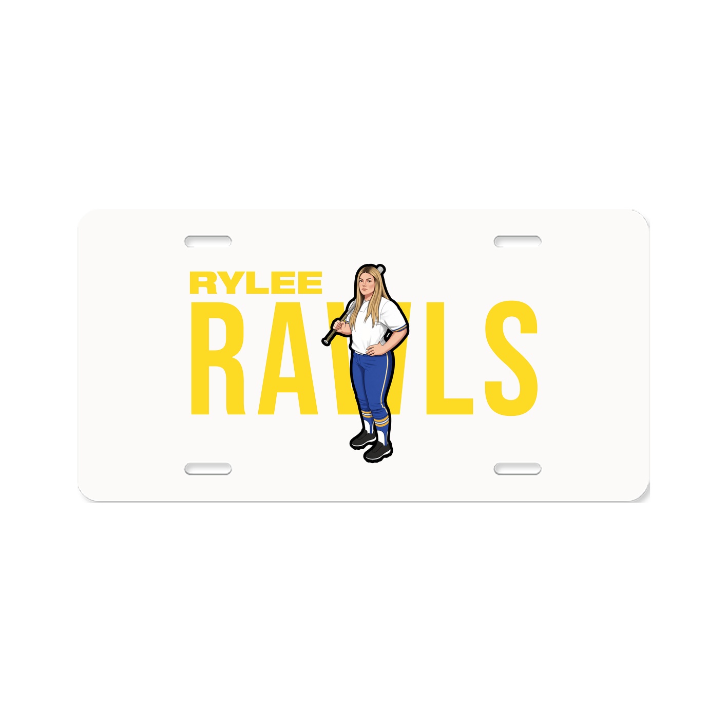 License Plate — Player Name in Classic