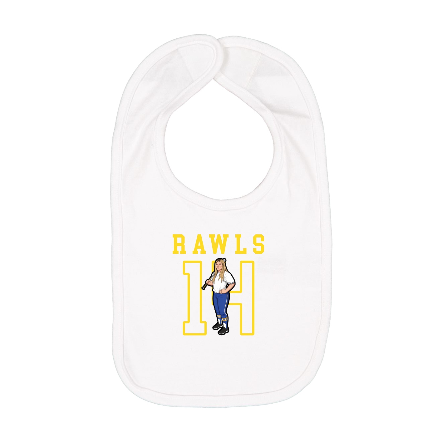 Infant Bib — Shirsey in White