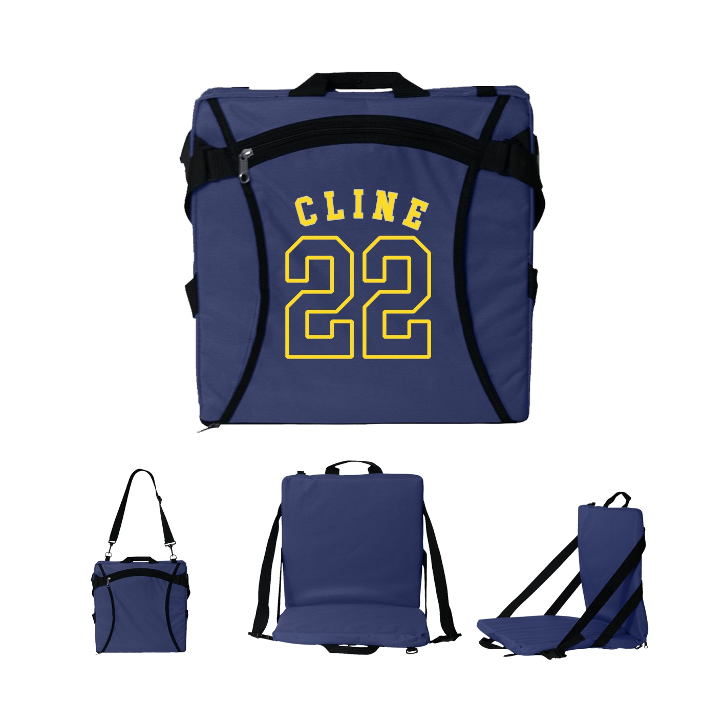 Folding Stadium Seat — Shirsey Arch in Navy