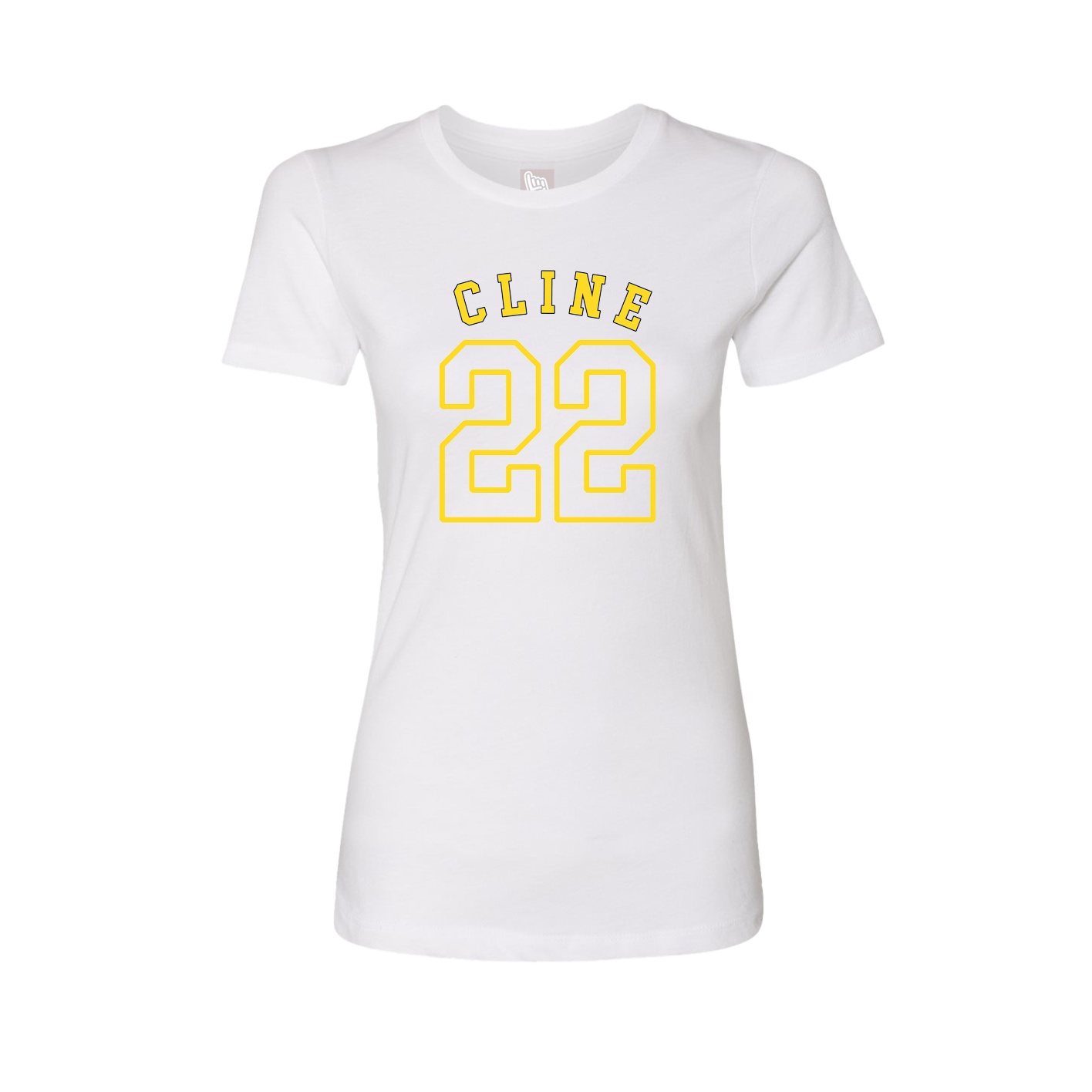 Fitted Women's Tee — Shirsey Arch in White